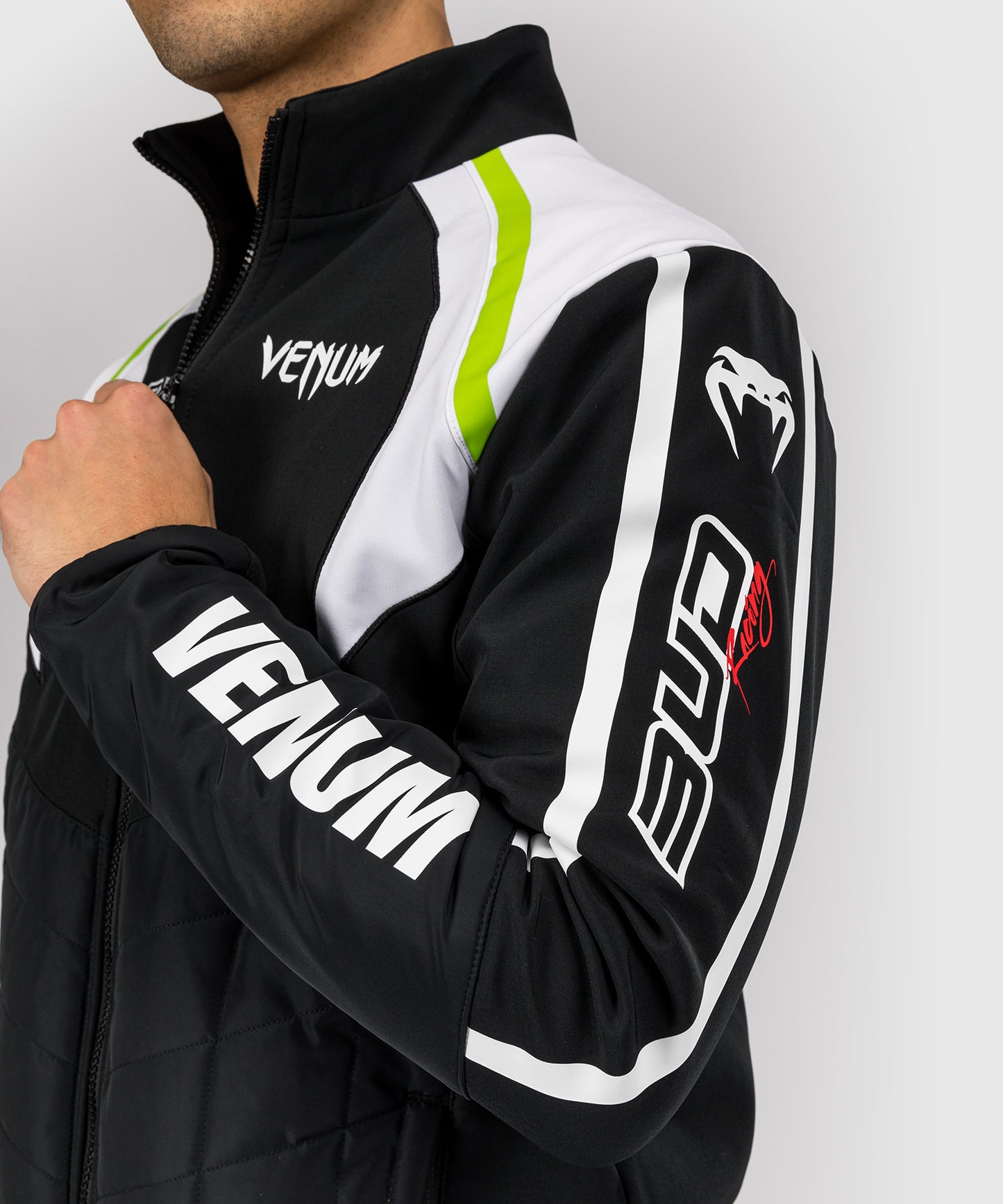 Venum x Bud Racing Men’s Jacket - Black/White/Lime Green