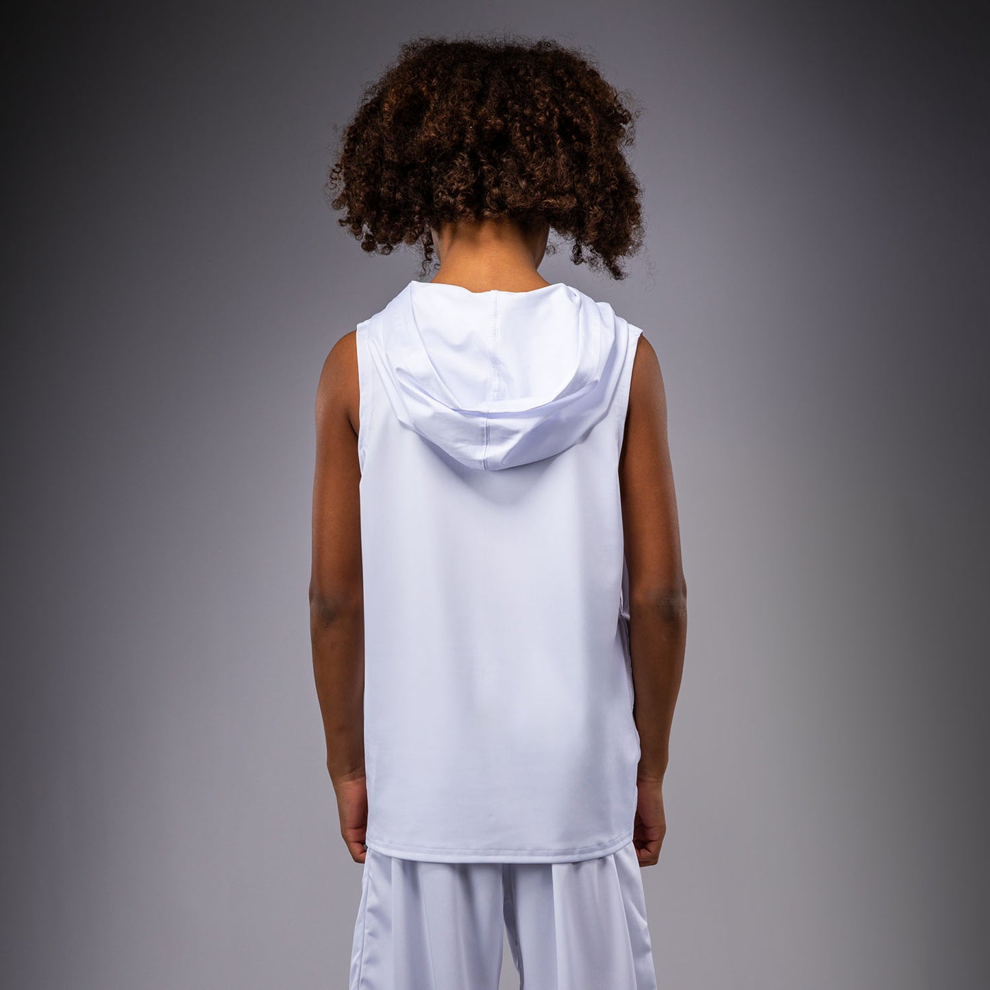 Venum Elite Kids Sleeveless Dry-Tech Hoodie - White