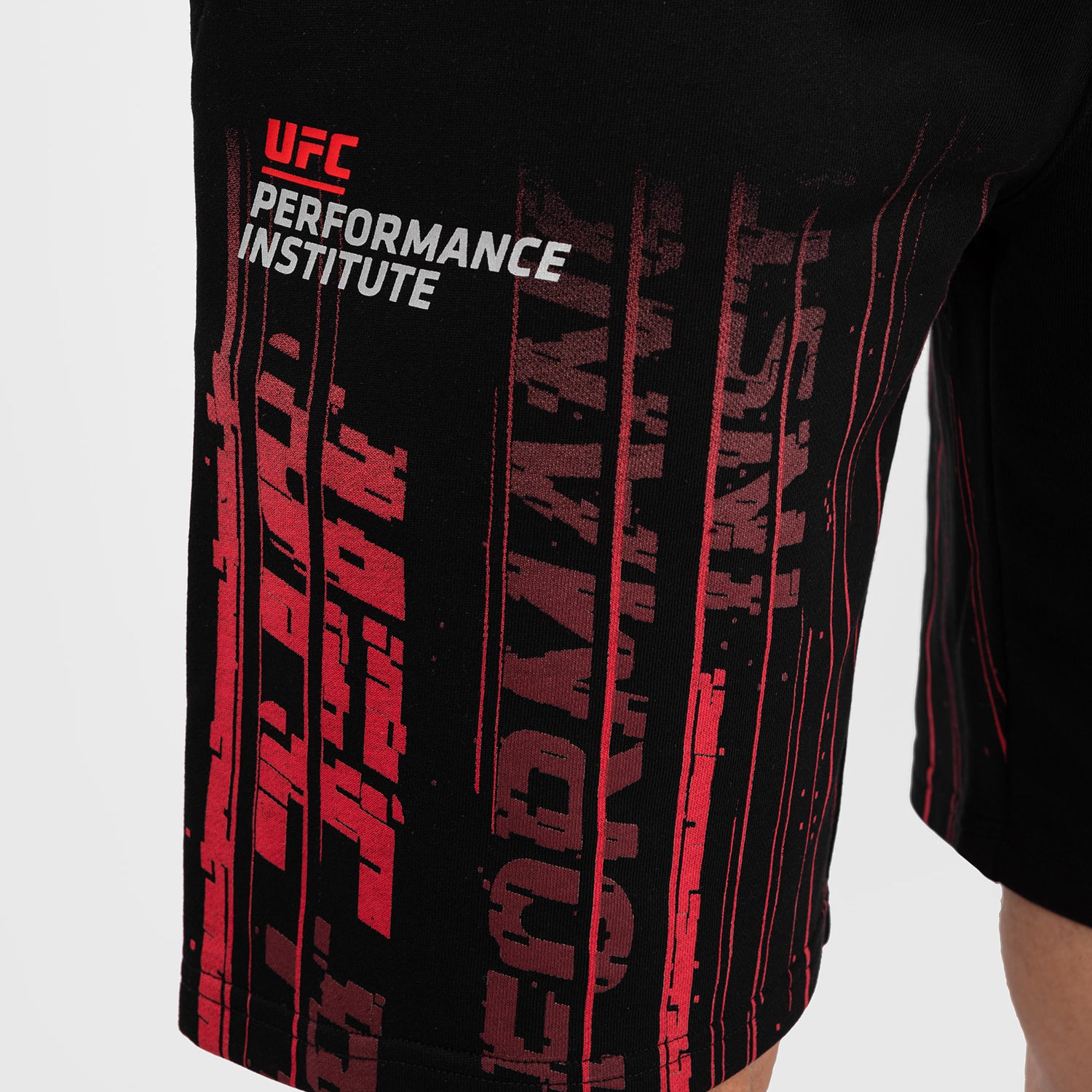 UFC Venum Performance Institute 2.0 Men’s Cotton Short - Black/Red  product-type_Cotton Shorts Venum