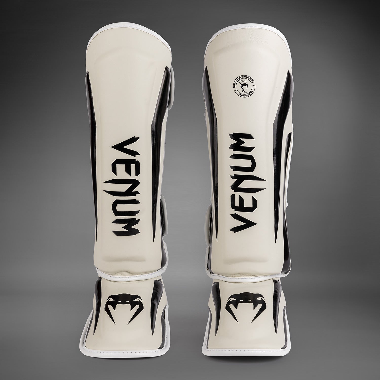 Venum Elite Standup Shinguards - White/Black - Venum