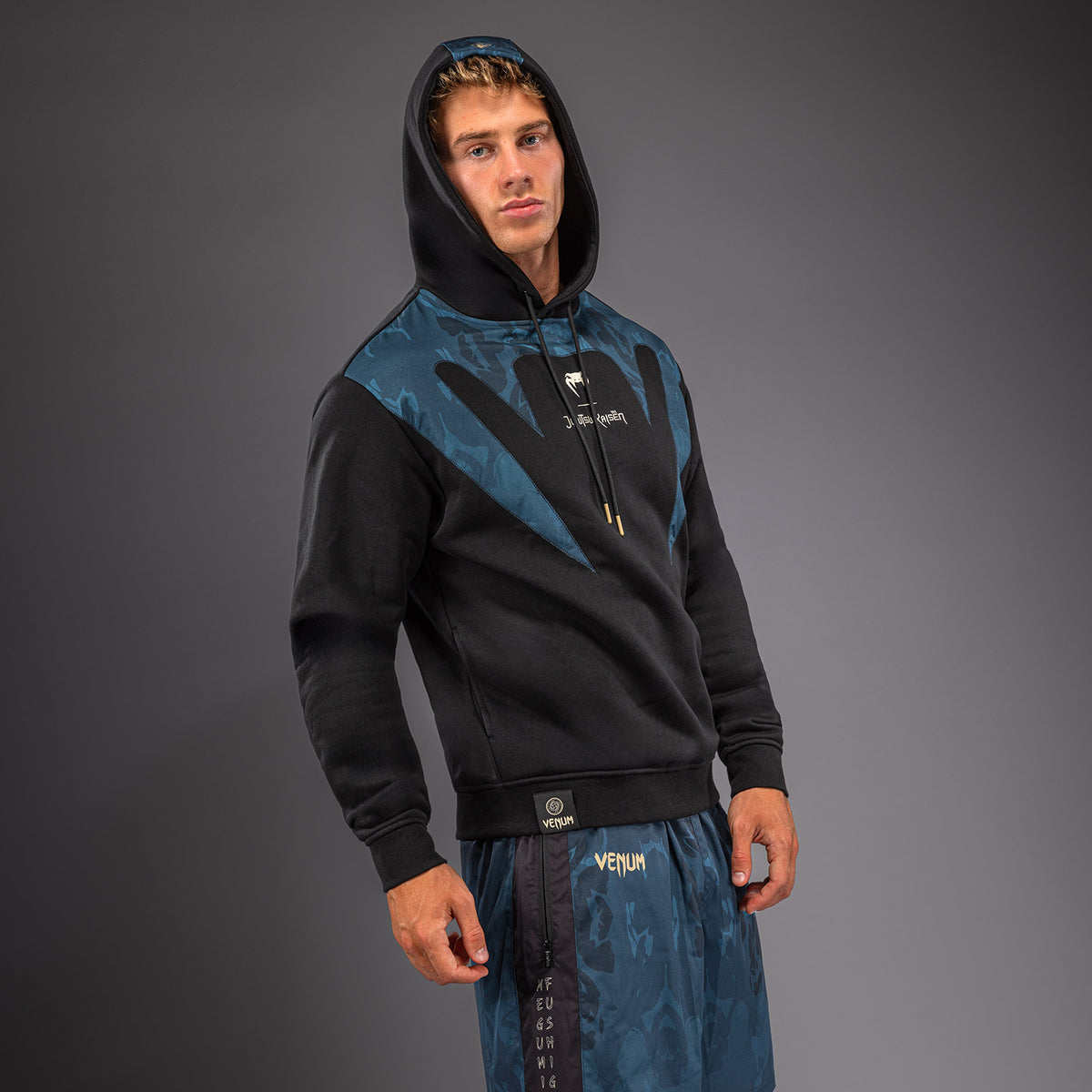 Jujutsu Kaisen x Venum Fushiguro Hoodie - Ocean Blue  product-type_Sweatshirts Venum