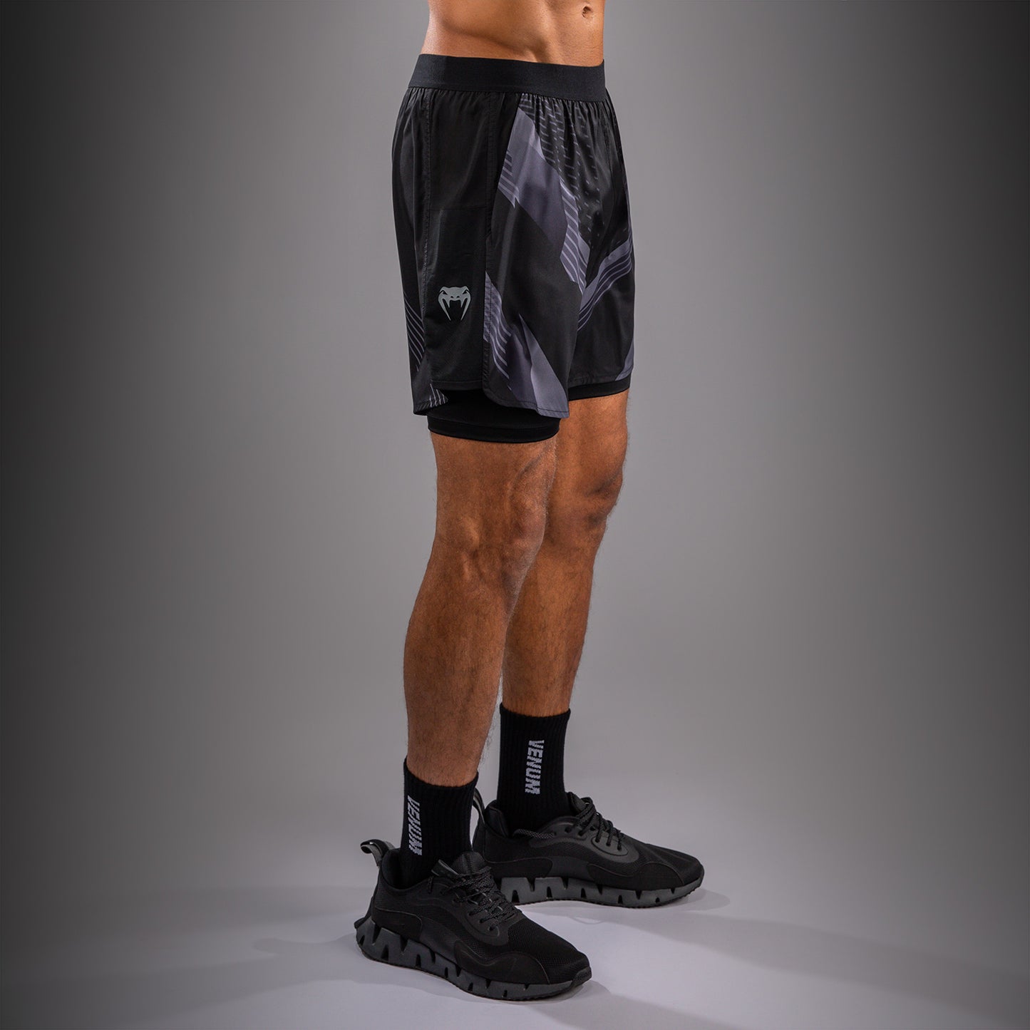 Venum No-Gi 6.0 Training Shorts - Black/Grey  product-type_Training shorts Venum