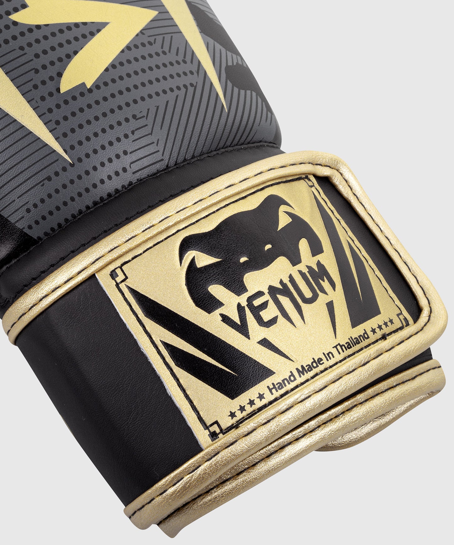 Venum Elite Boxing Gloves - Camo/Gold