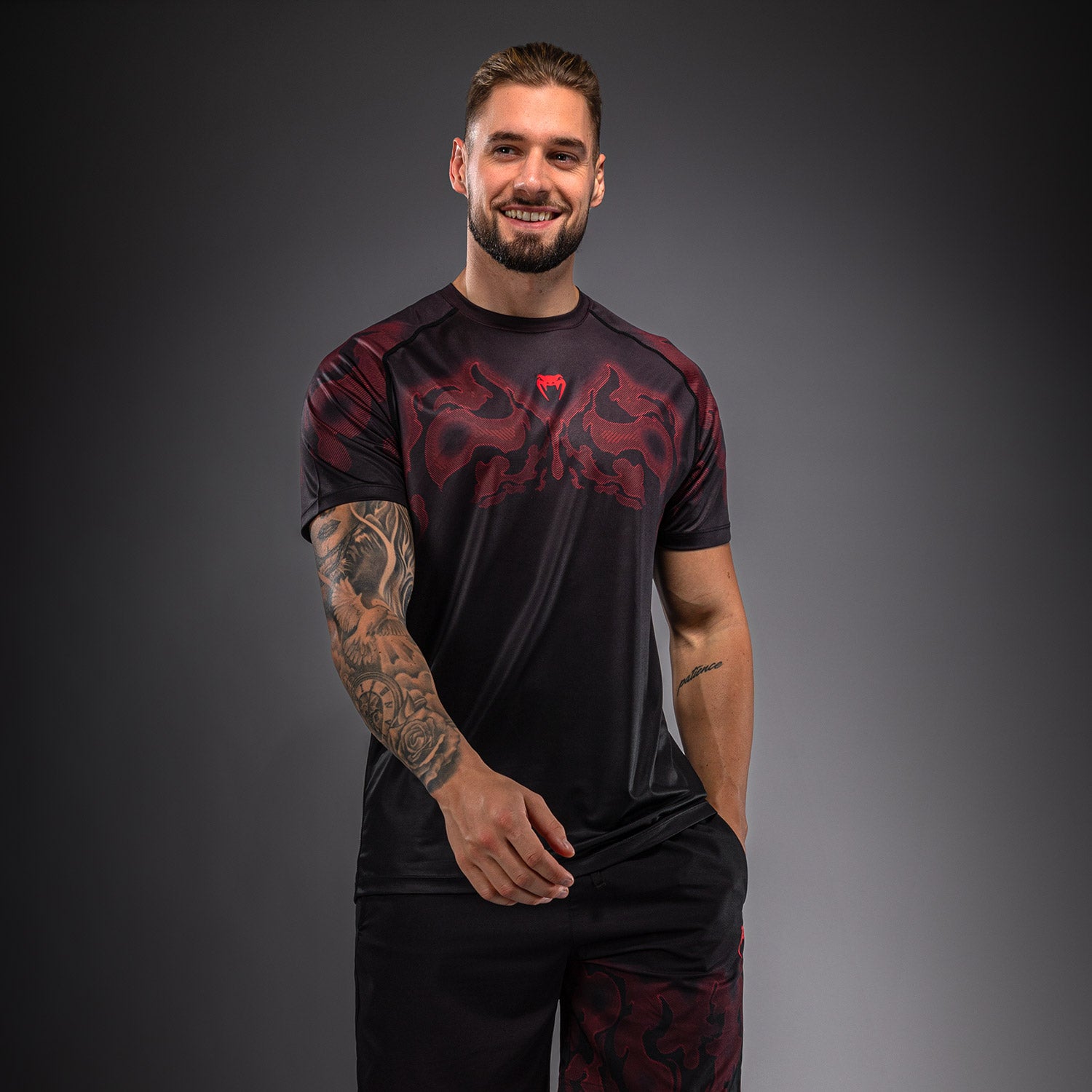 Venum Spectre Dry-Tech T-Shirt - Black/Red  product-type_Dry Tech T-Shirts Venum