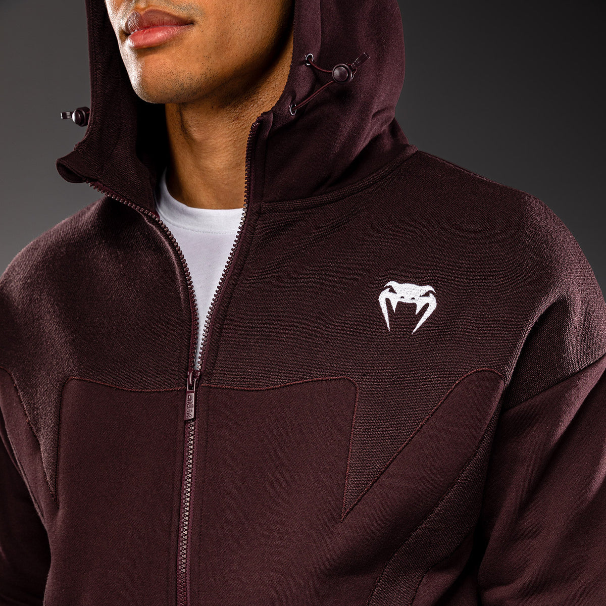 Venum Attack Fleece & Weave Track Jacket - Burgundy  product-type_Sweatshirts Venum