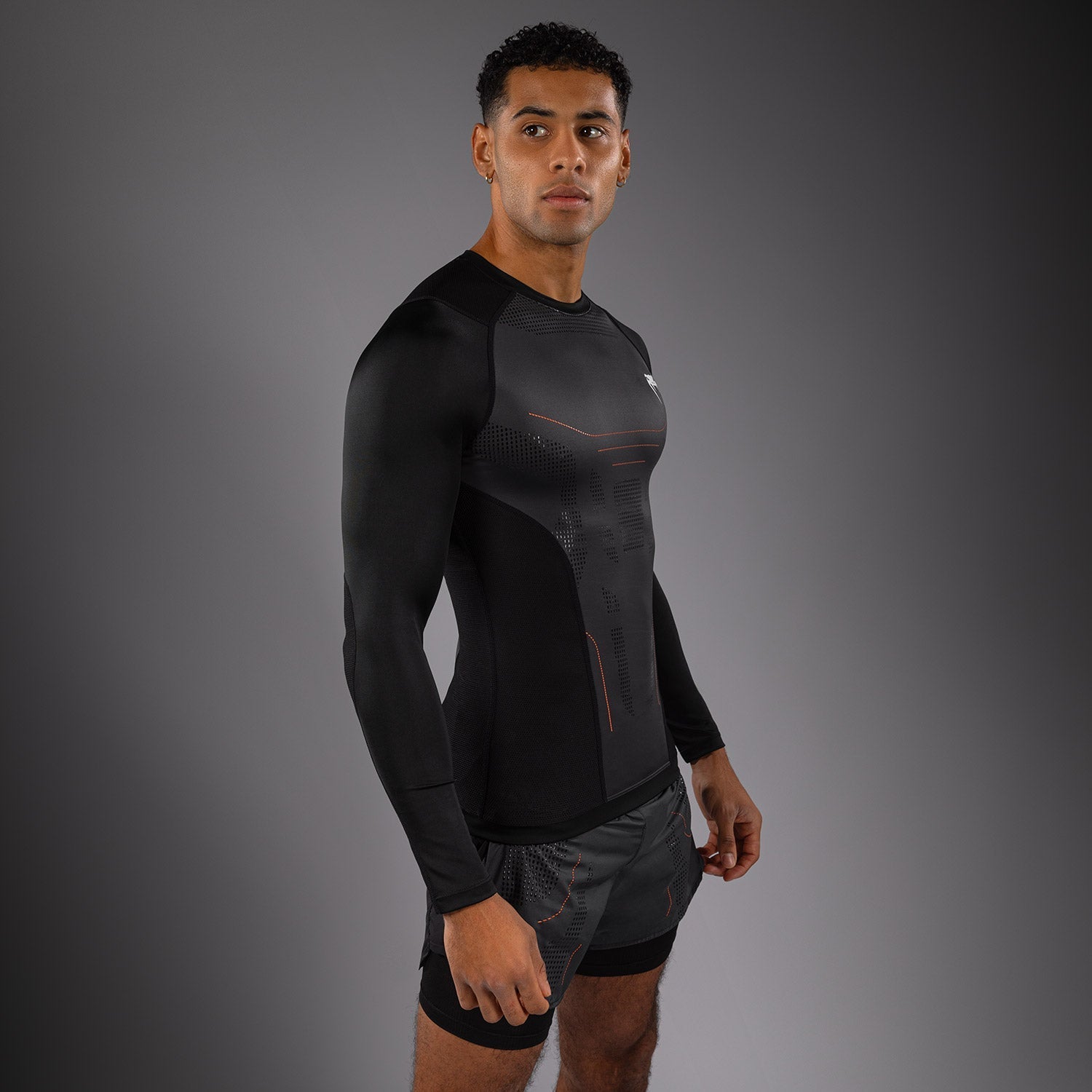 Venum Technical 3.0 Long Sleeve Rashguard - Graphite - Venum