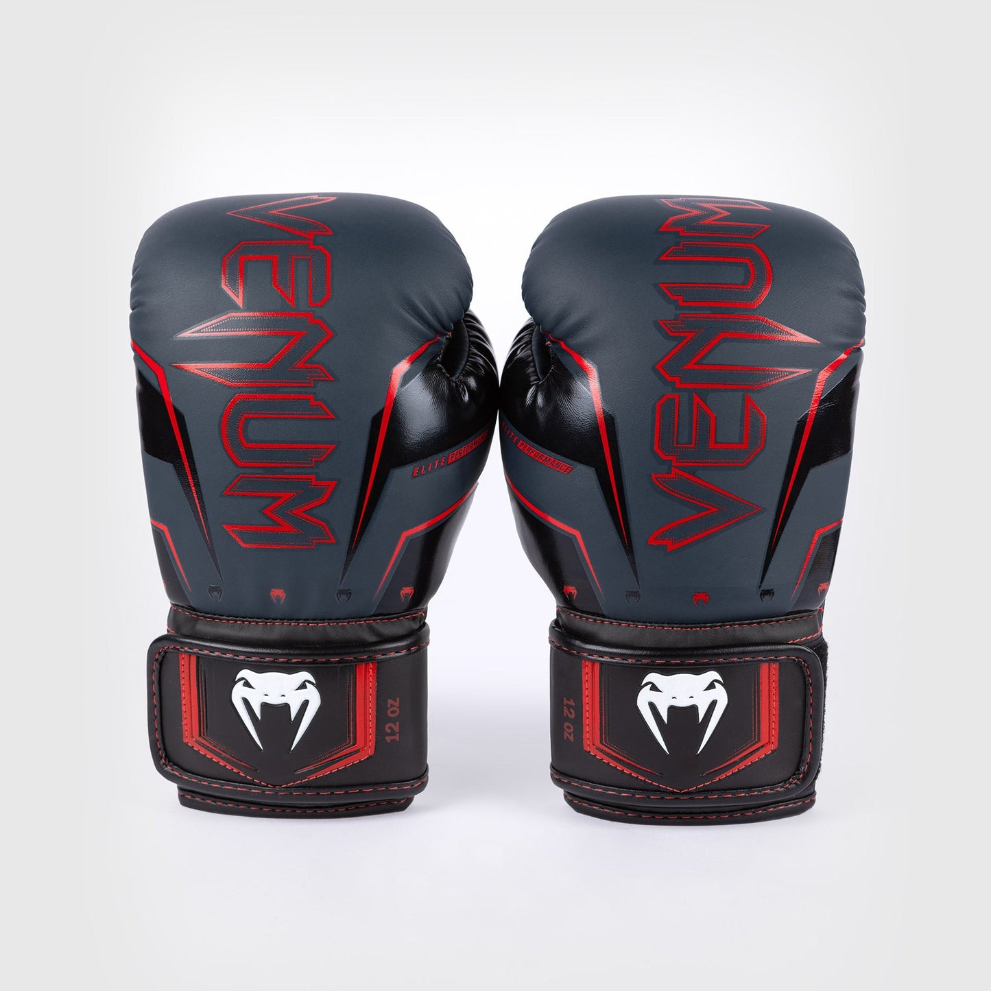 Venum Elite Evo Boxing Gloves - Navy/Black/Red