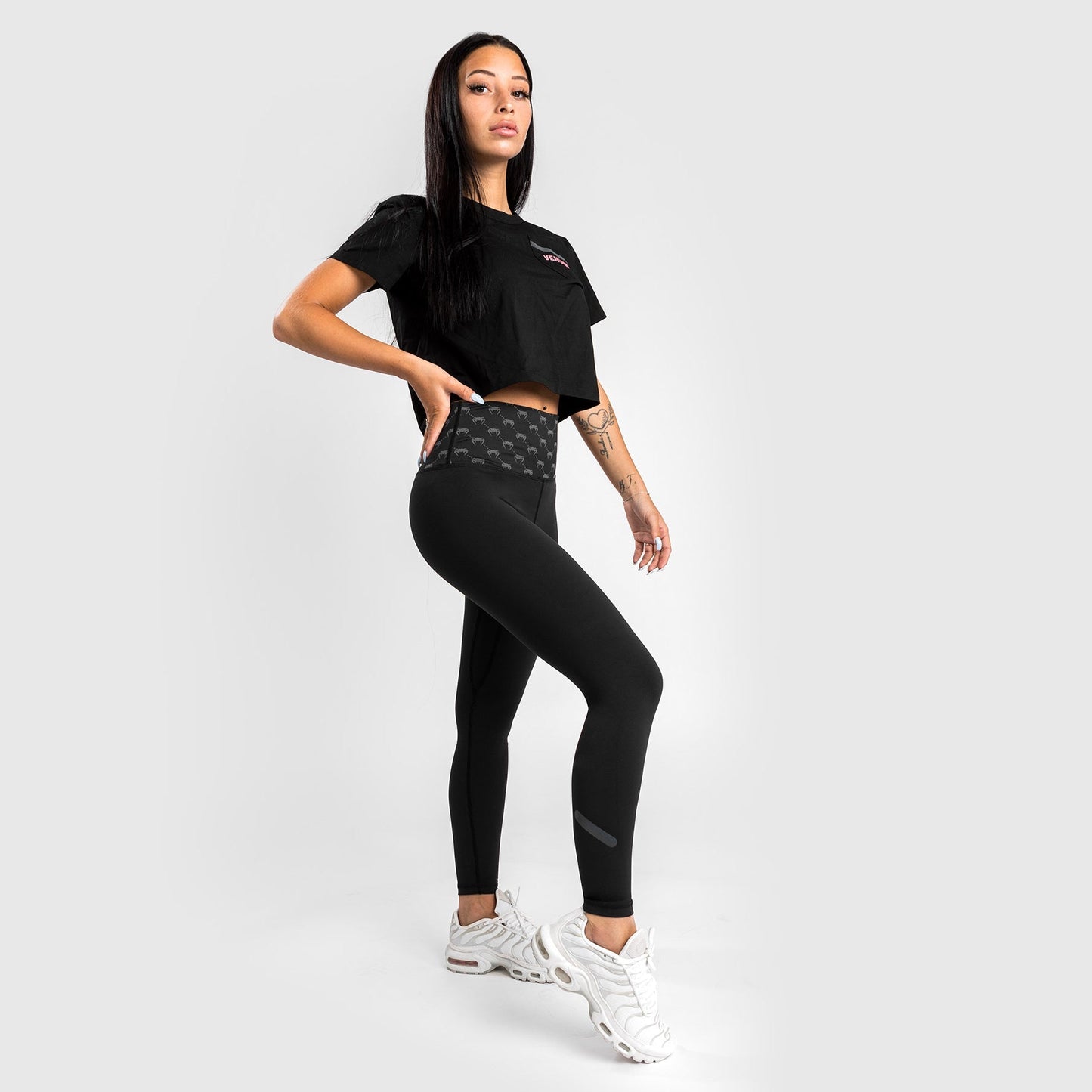 Venum Monogram 7/8 Leggings - Black/Pink Gold