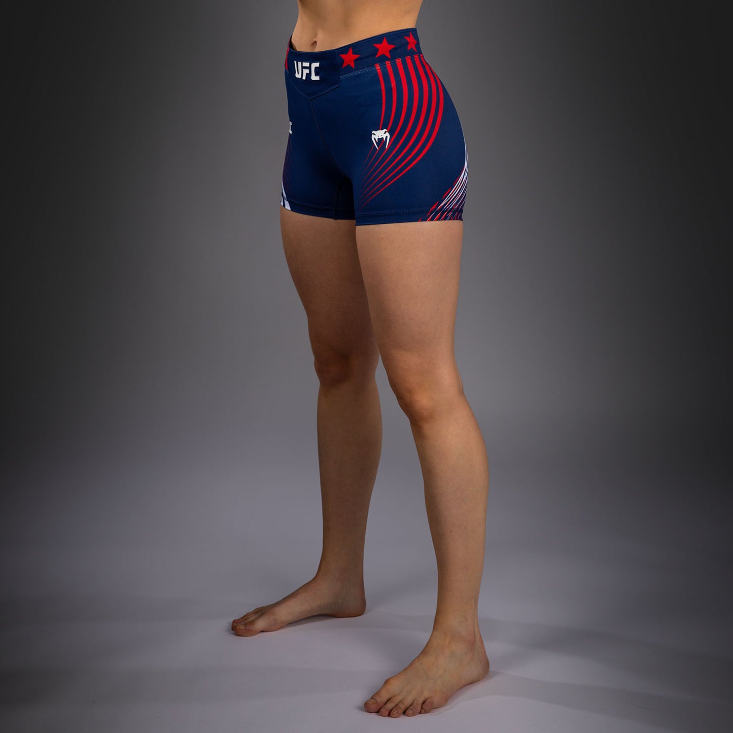 Women's Official UFC Freedom 250 by Venum Blue Personalized Authentic Short Fit Vale Tudo Short  product-type_Compression shorts Venum