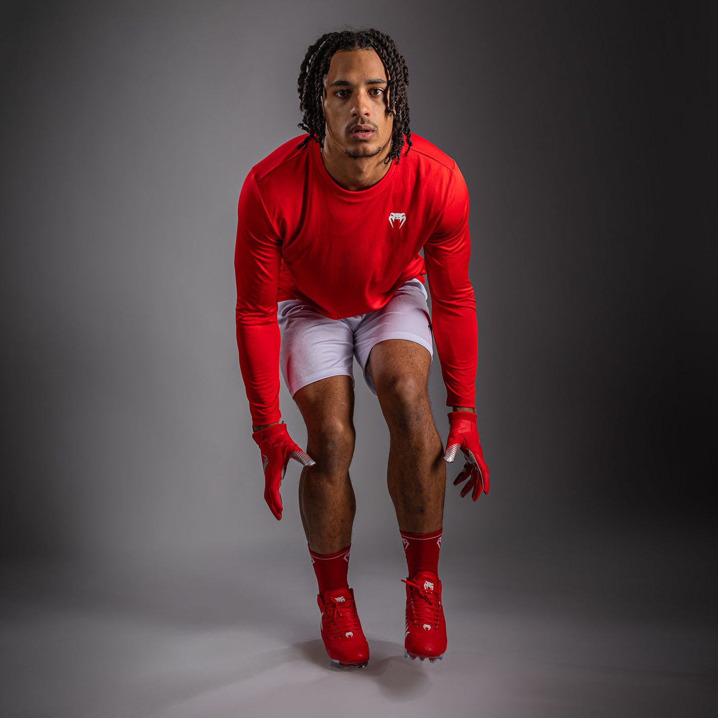 Venum Lineup Performance Long Sleeve T-Shirt - Red/White