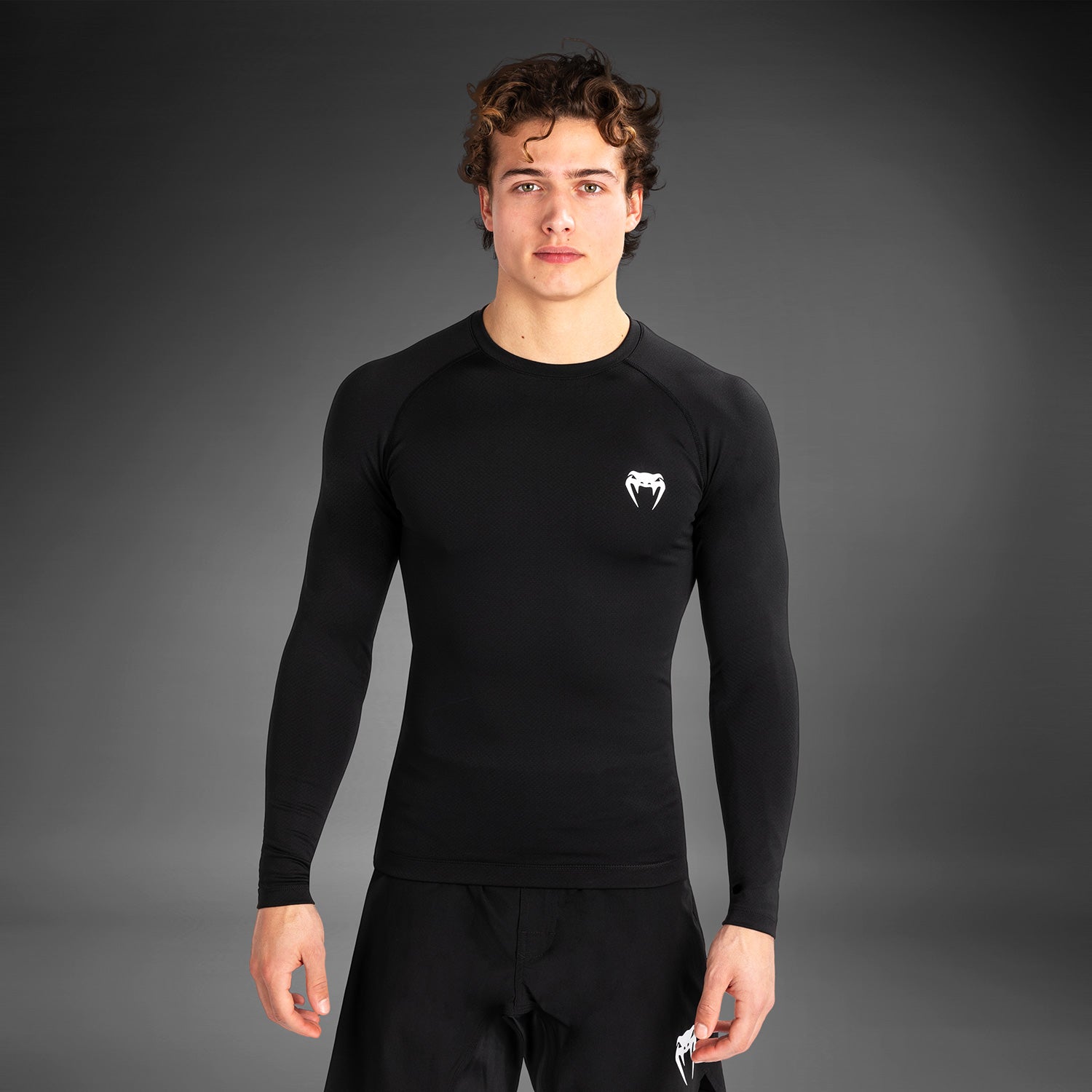 トップス nvrfgt 23ss long sleeve Venum Contender Men's Long Sleeve Rashguard - Black/White - Venum