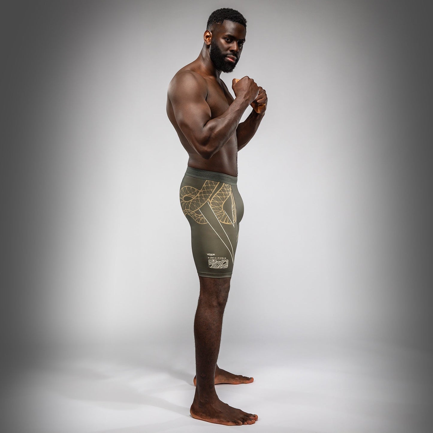 Venum Serpenti Vale Tudo Shorts - Khaki/Bronze/Ivory