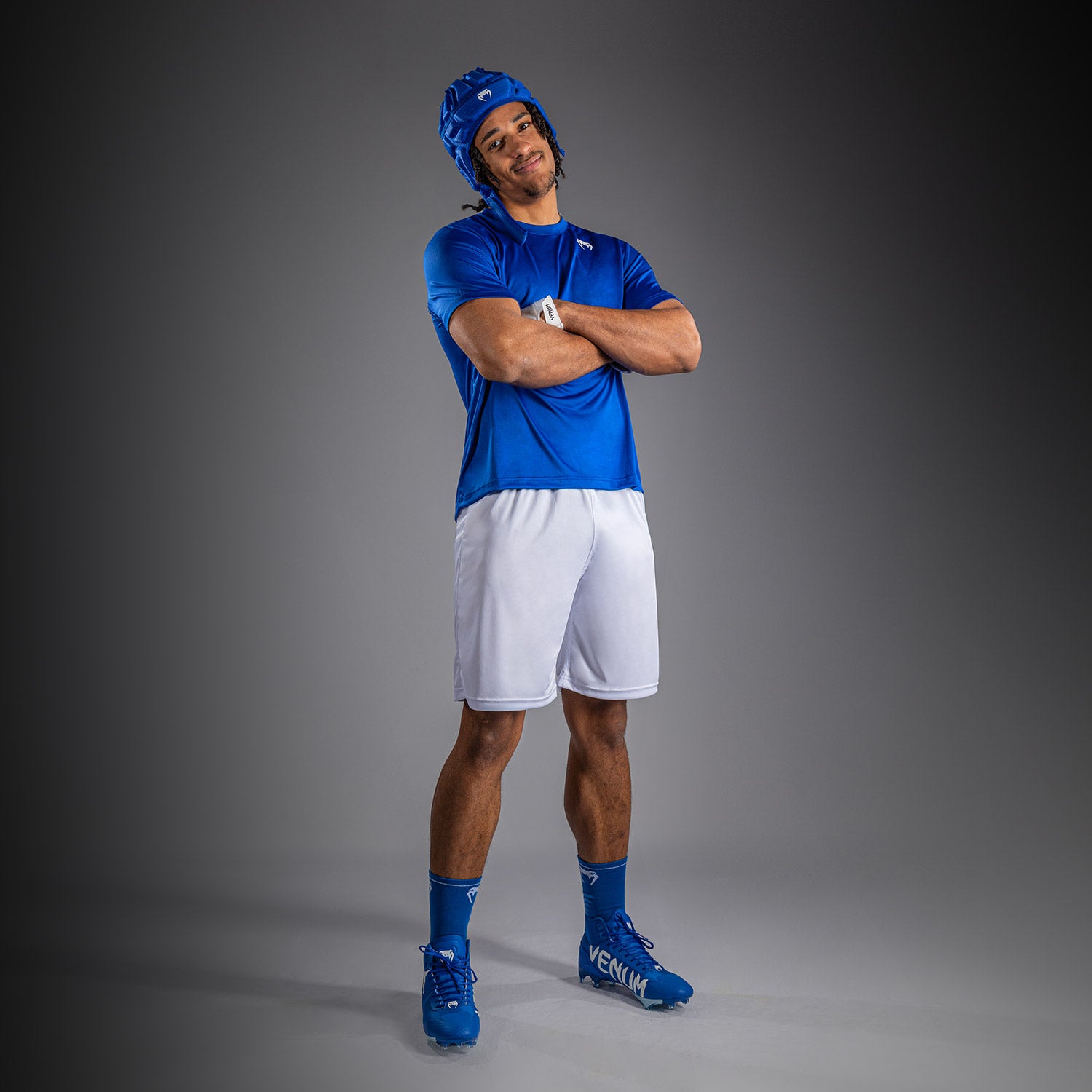 Venum Lineup Performance Short Sleeve T-Shirt Royal - Blue/White  product-type_Dry Tech T-Shirts Venum