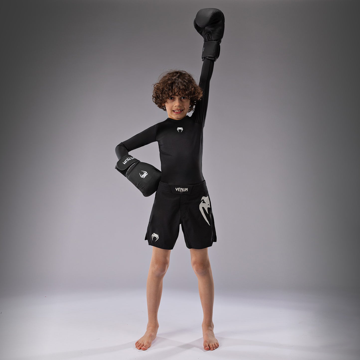 Venum Light Kids Fight Shorts - Black