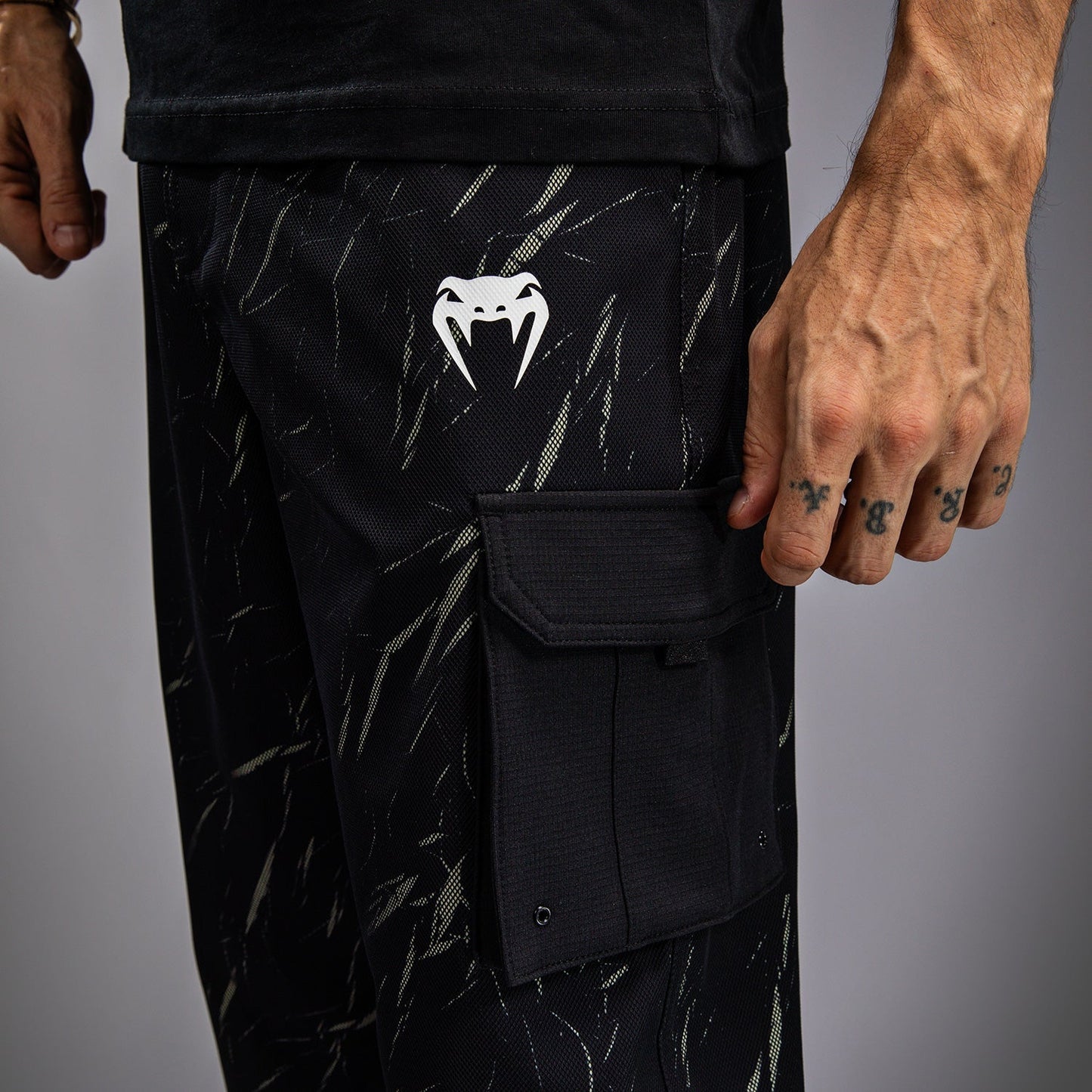 Venum Trooper Men's Tracksuit Pants - Black/Stone Sand