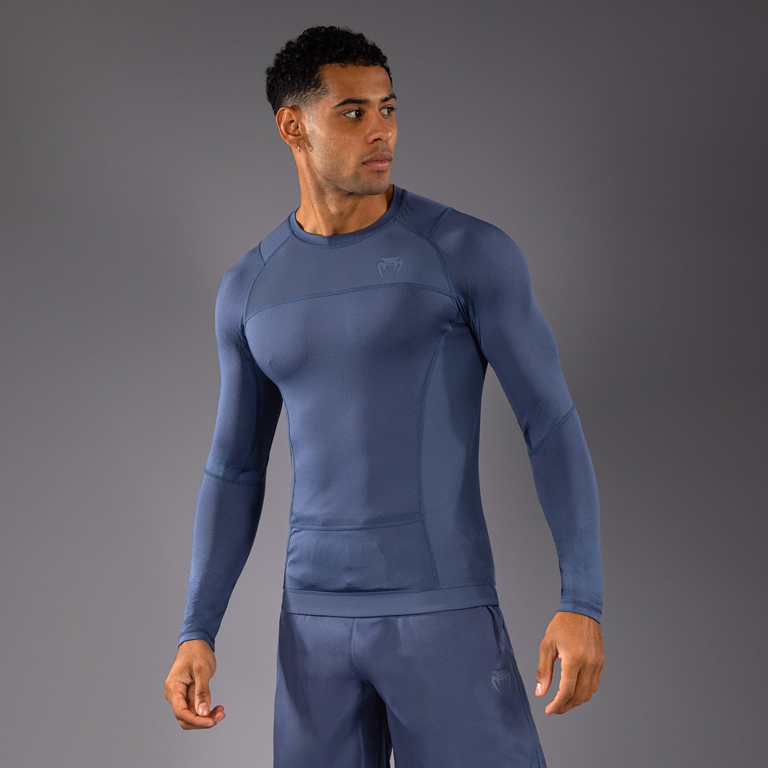 Venum G-Fit Air Men's Long Sleeve Rashguard - Foggy Blue - Venum