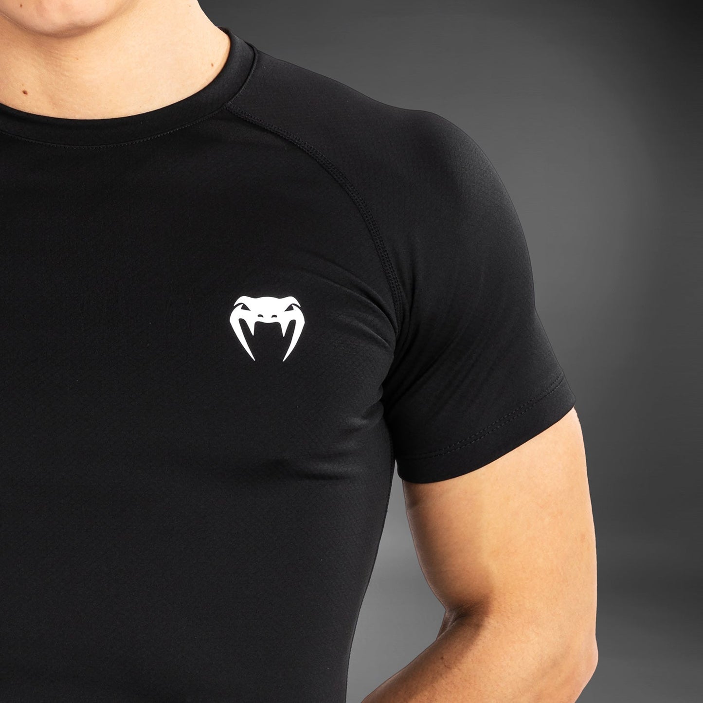 Venum Contender Men’s Short Sleeve Rashguard - Black/White