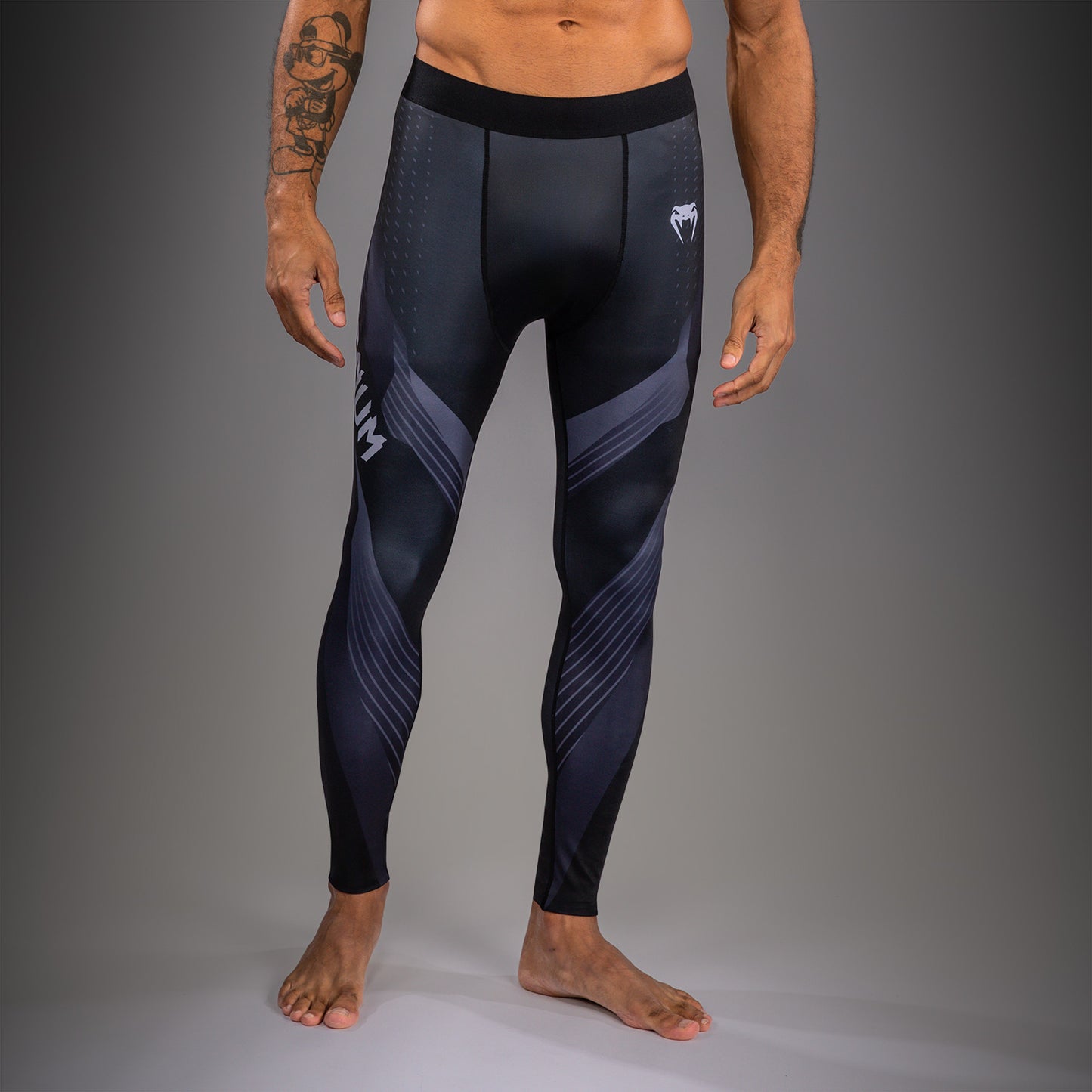 Venum No-Gi 6.0 Spats - Black/Grey  product-type_Compression Pants Venum