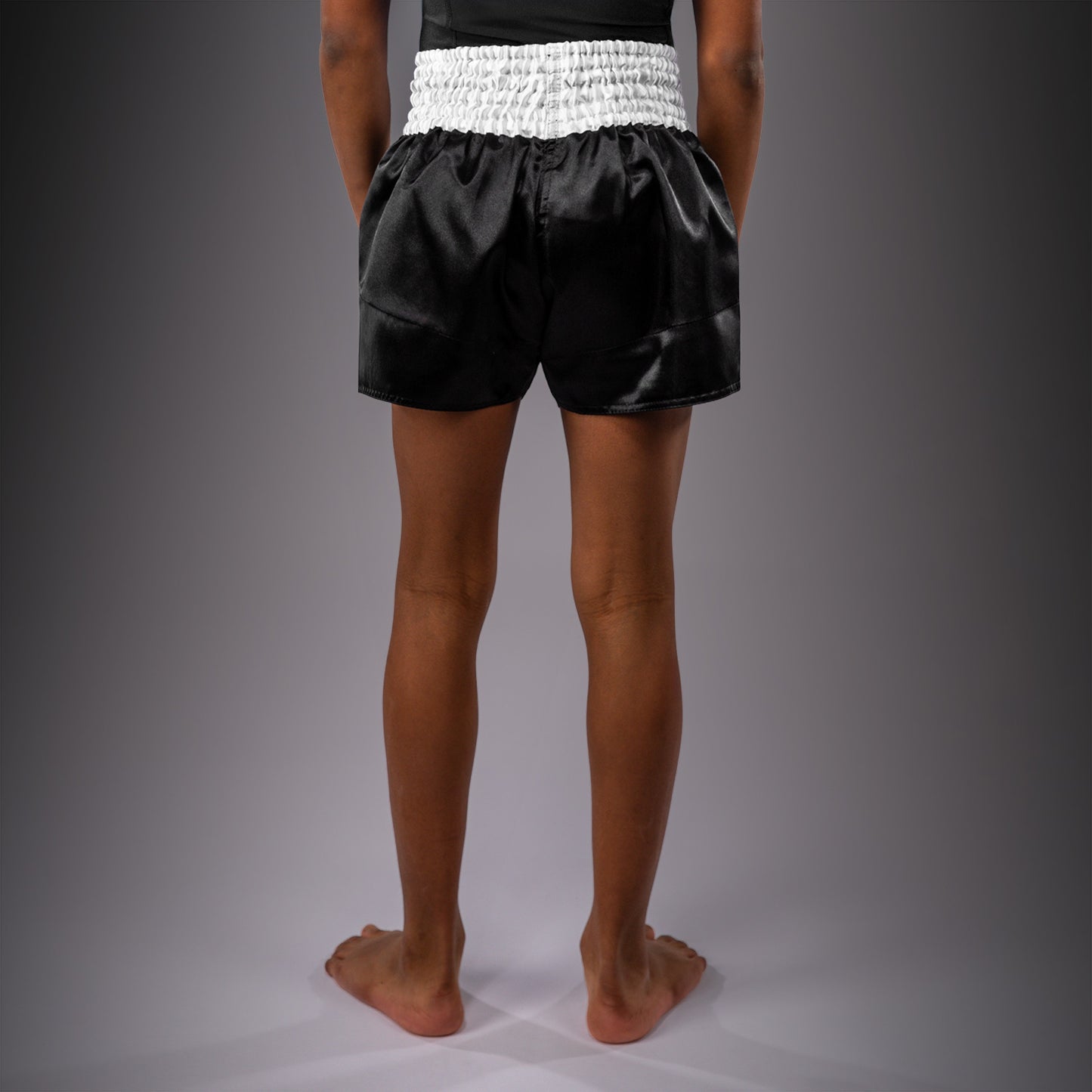Venum Classic Muay Thai Shorts for Kids - Black/White  product-type_Muay Thai Shorts Venum