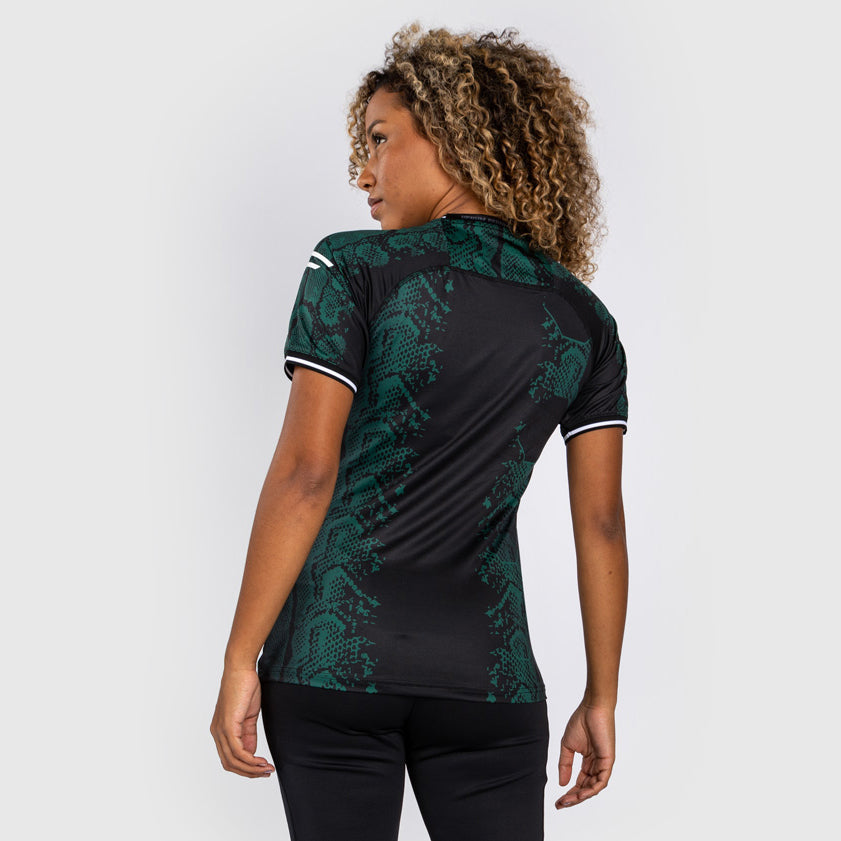 UFC Adrenaline by Venum Personalized Authentic Fight Night Women’s Walkout Jersey - Emerald Edition - Green/Black