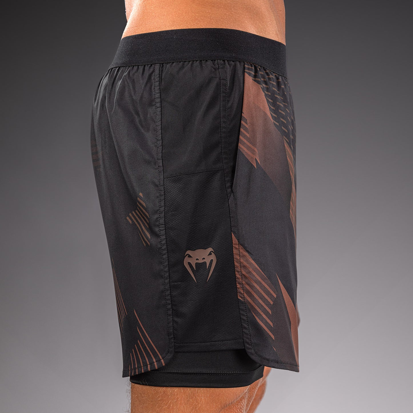 Venum No-Gi 6.0 Training Shorts - Black/Brown  product-type_Training shorts Venum