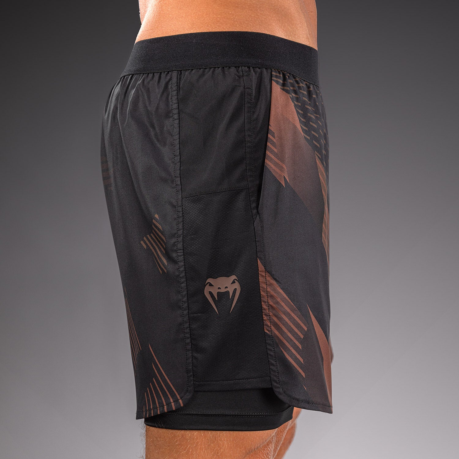 Venum No-Gi 6.0 Training Shorts - Black/Brown  product-type_Training shorts Venum