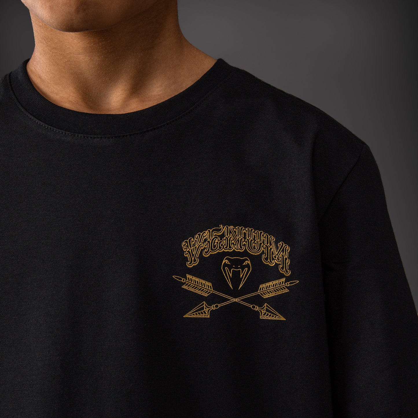 Venum Wolf Atak Kids T-Shirt - Black/Grey