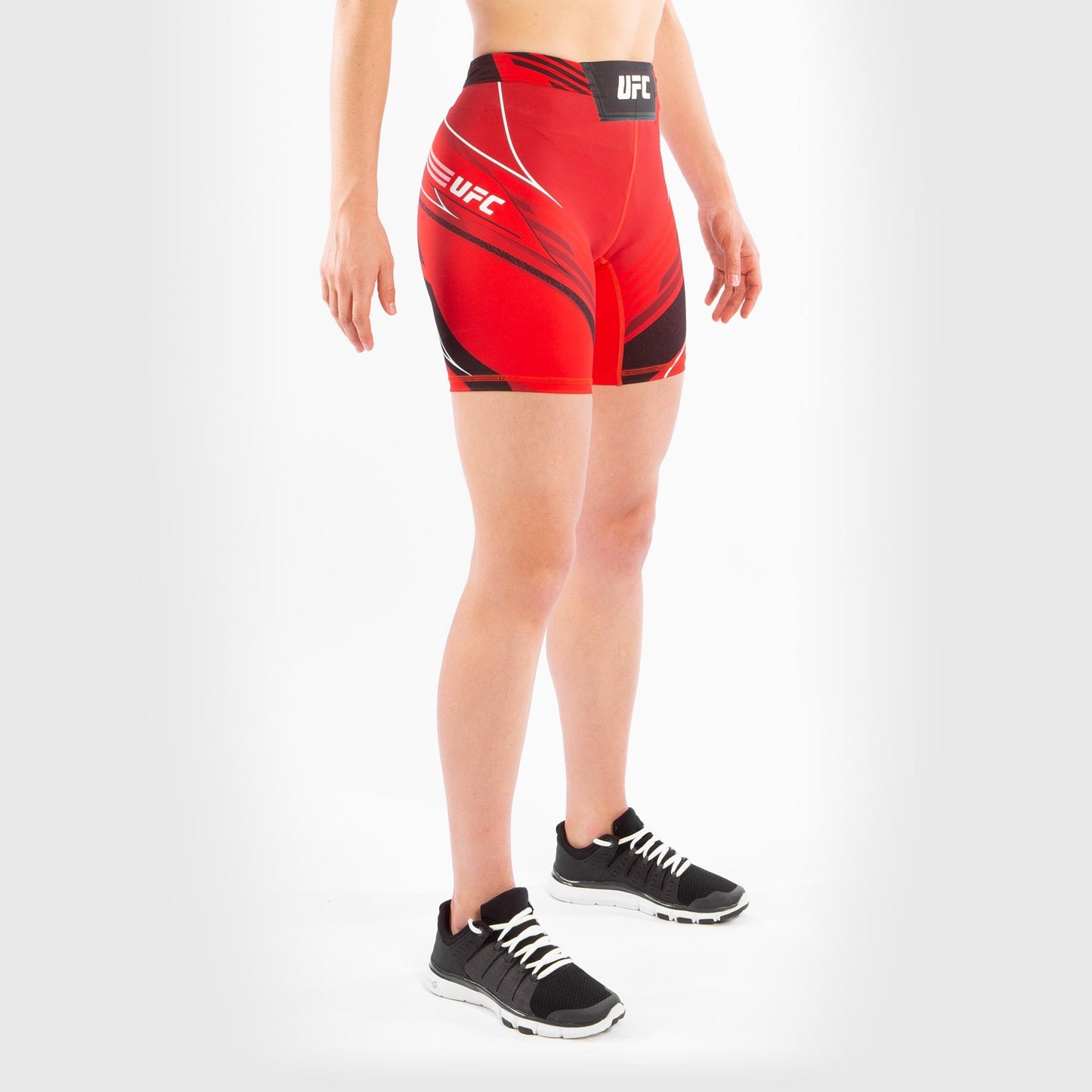 UFC Venum Authentic Fight Night Women's Vale Tudo Shorts - Long Fit - Red