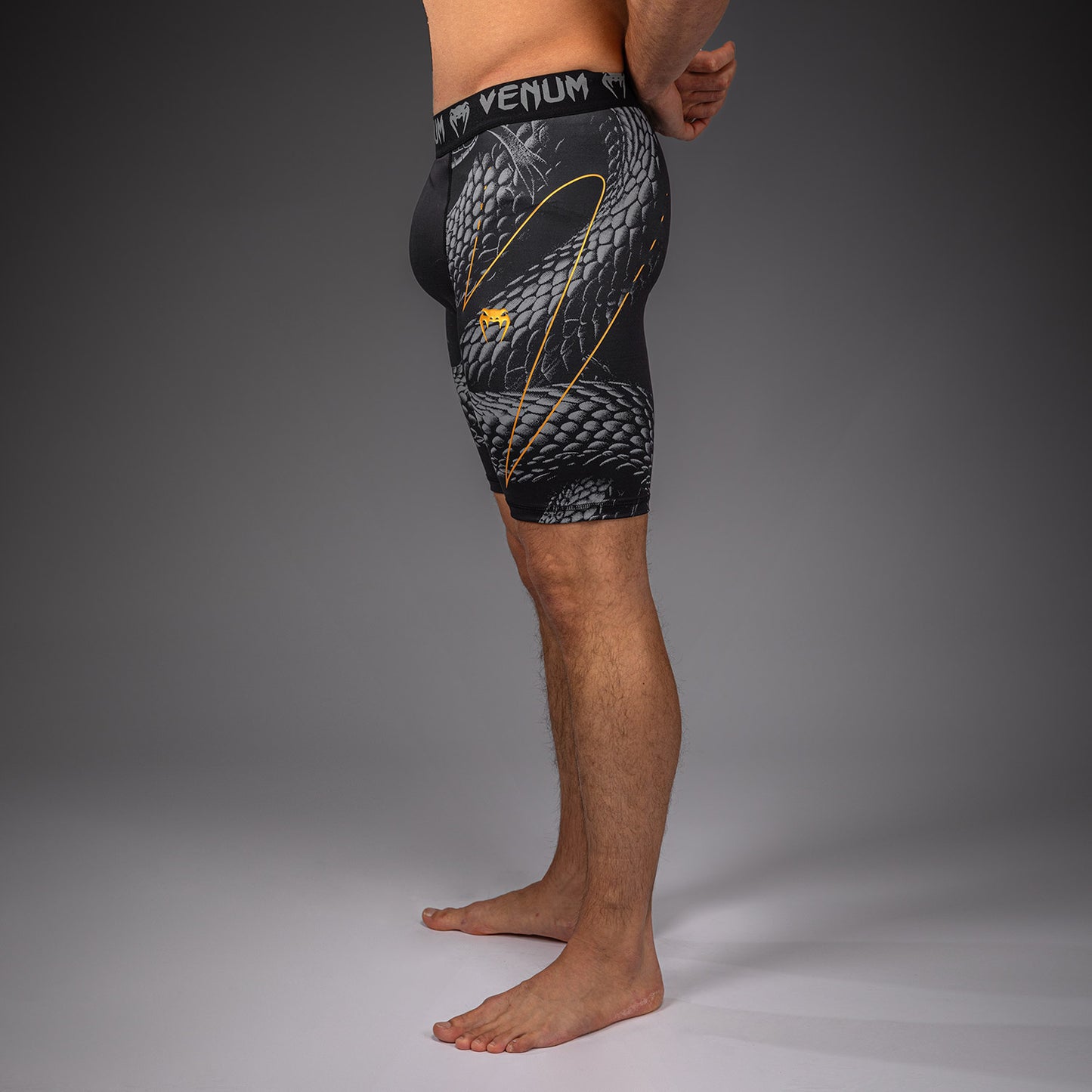 Venum Matupa Vale Tudo Shorts - Black/Grey/Gold  product-type_Compression shorts Venum