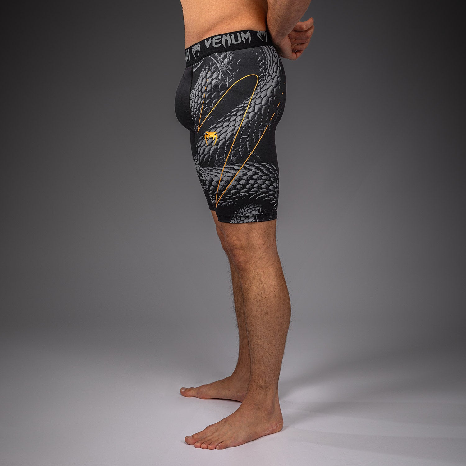 Venum Matupa Vale Tudo Shorts - Black/Grey/Gold  product-type_Compression shorts Venum
