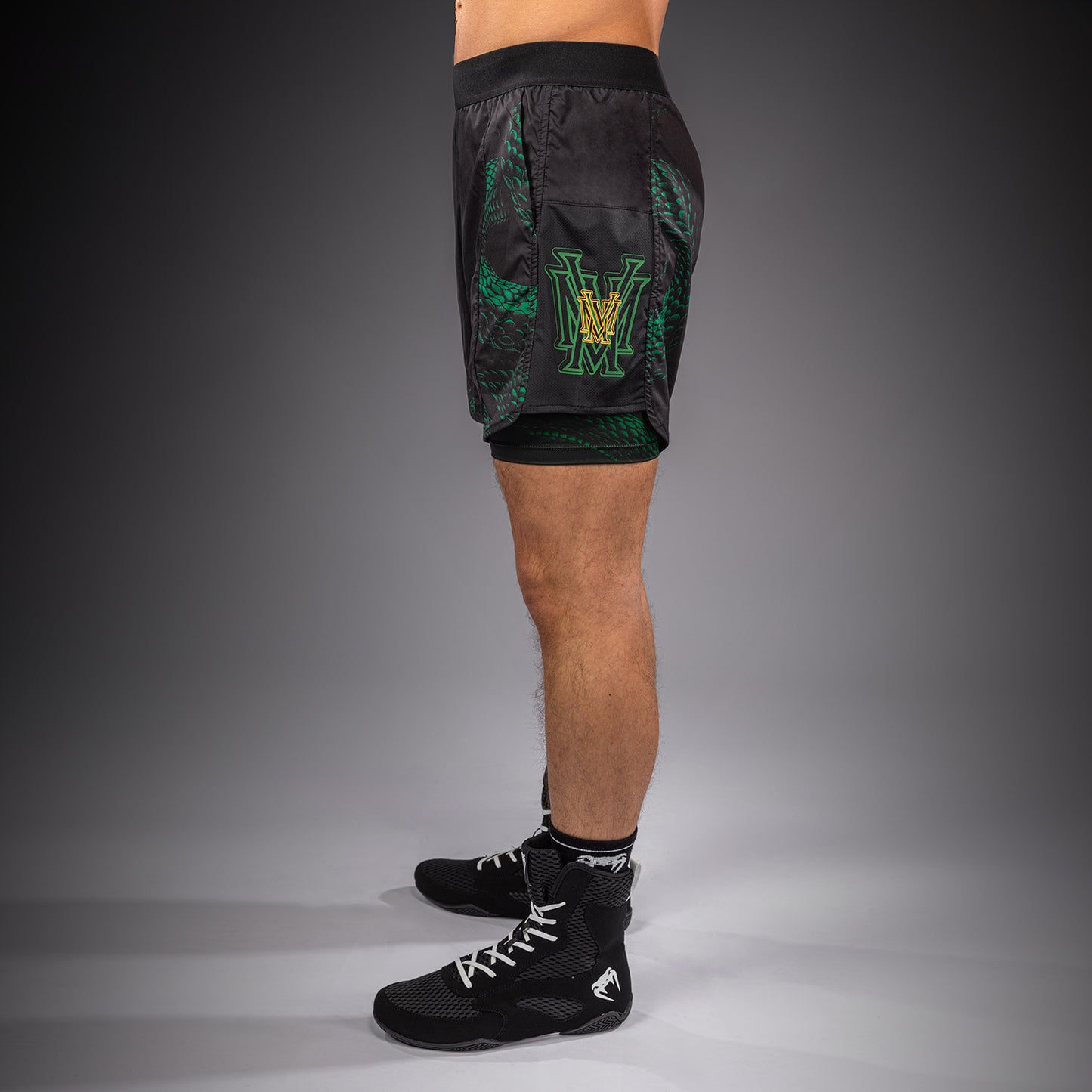 Venum Matupa Training Shorts - Black/Green/Gold