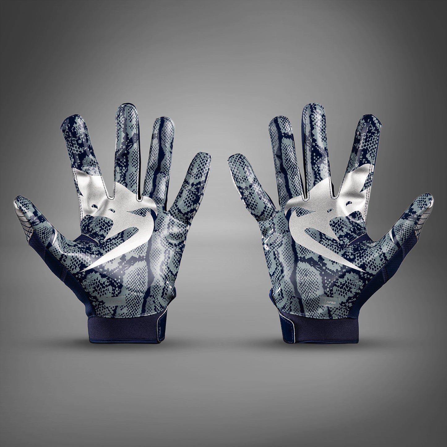 Venum Elite Football Gloves - Navy/Silver