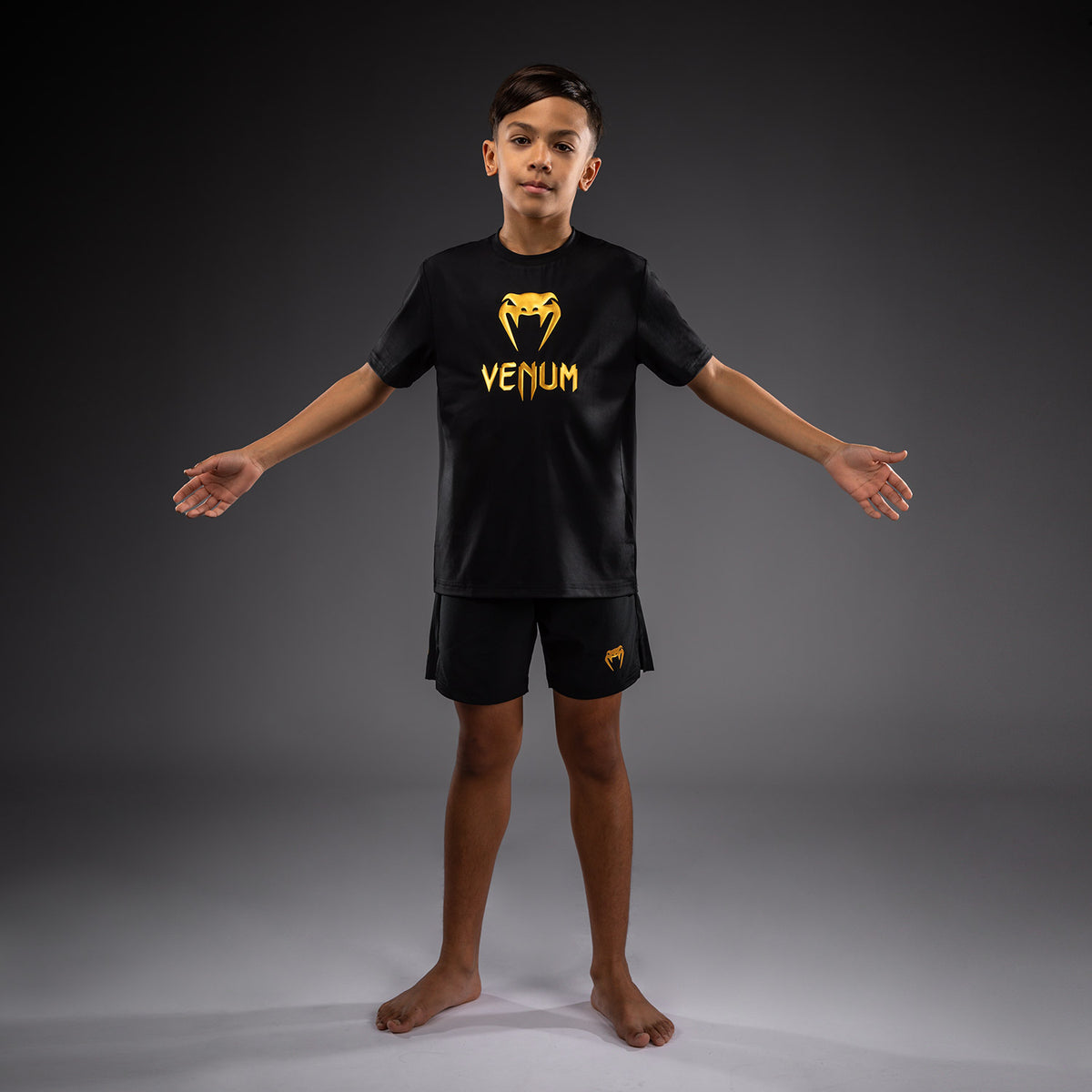 Venum Classic Dry Tech T-Shirt for Kids - Black/Gold