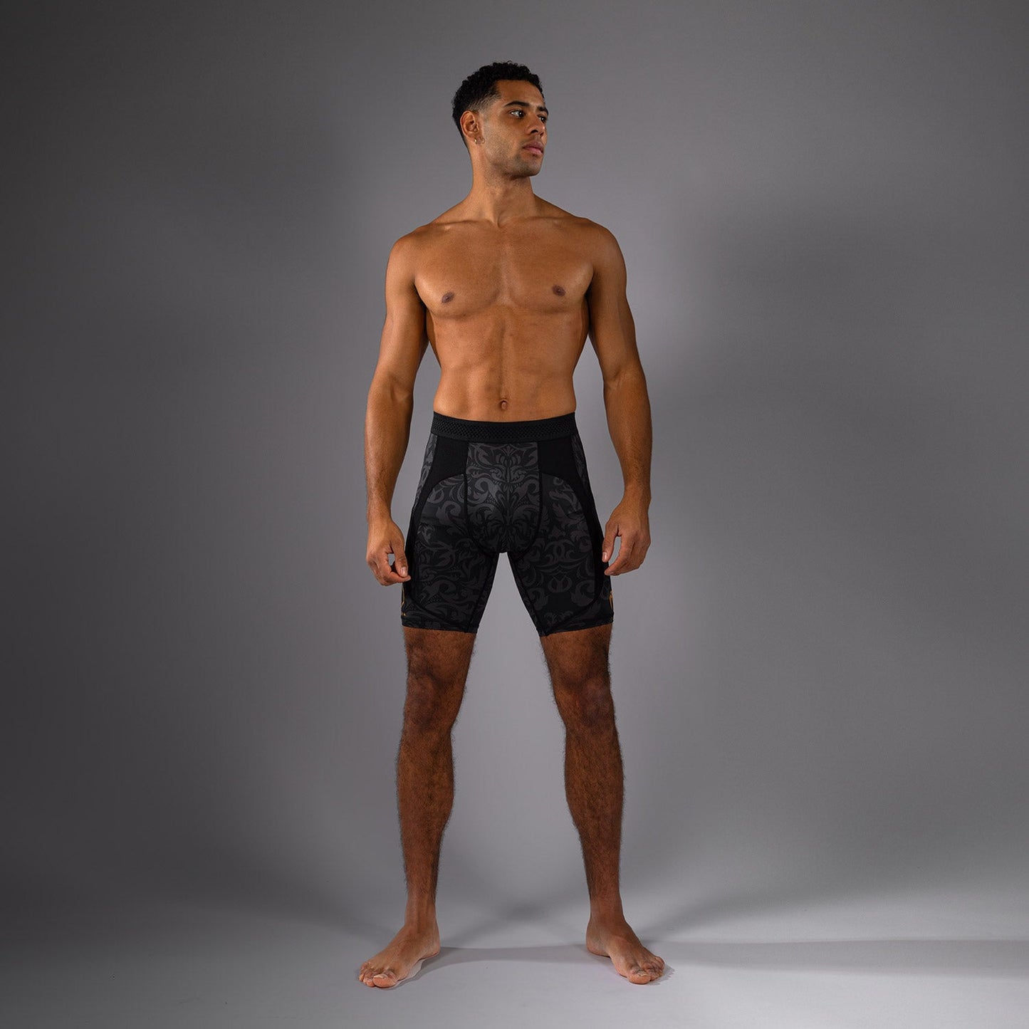 Venum x Topuria Unmatched Edition Vale Tudo Shorts - Black/Gold