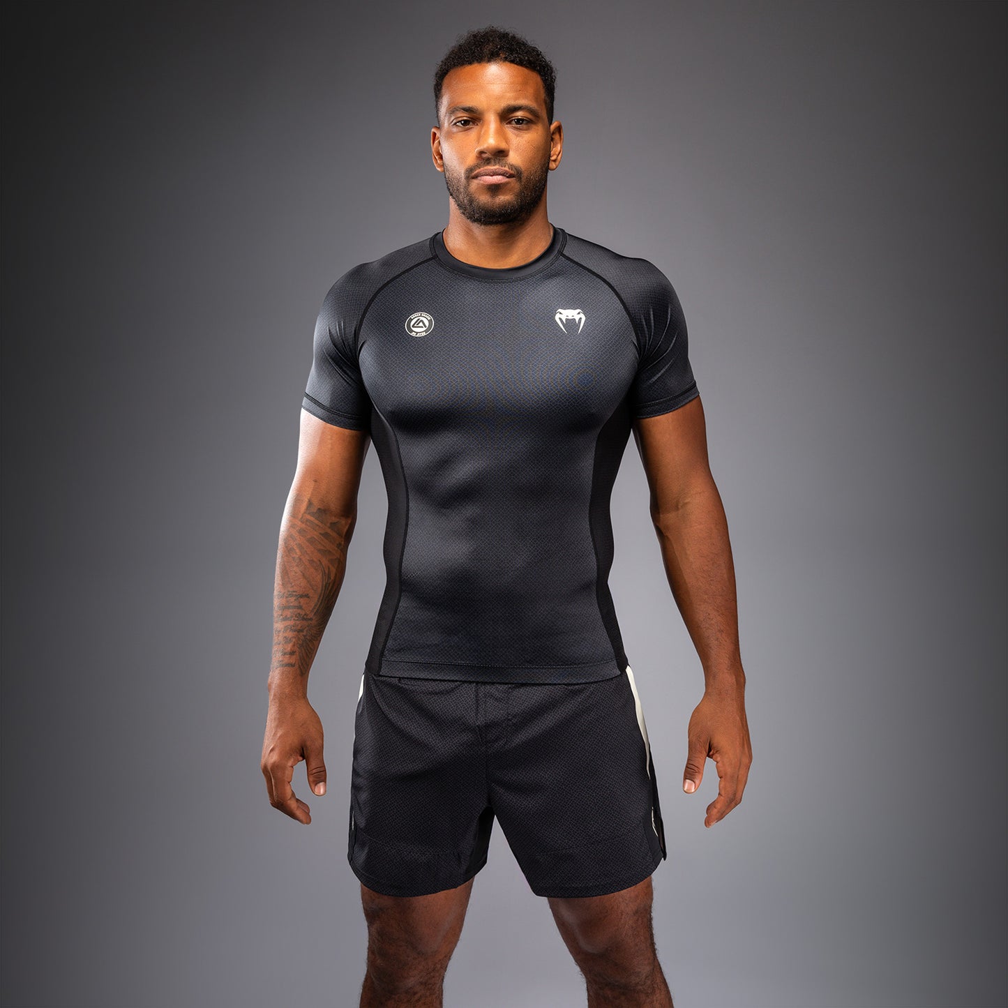 Venum x Roger Gracie Academy Short Sleeve Rashguard - Black