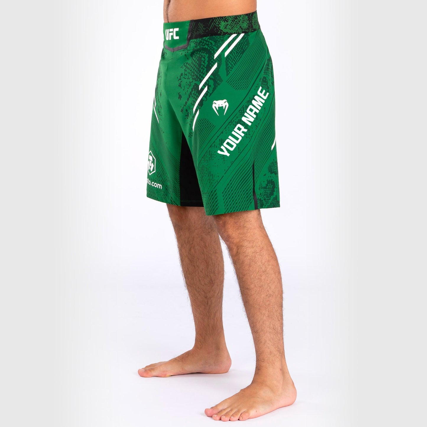 UFC Adrenaline by Venum Personalized Authentic Fight Night Men's Fight Short - Long Fit - Green