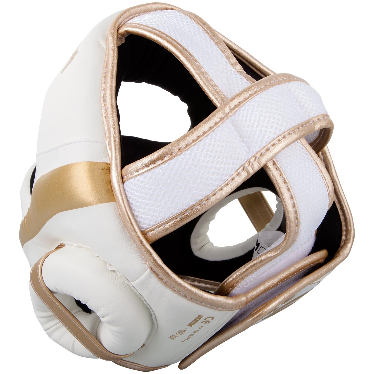Venum Elite Headgear-White/Gold