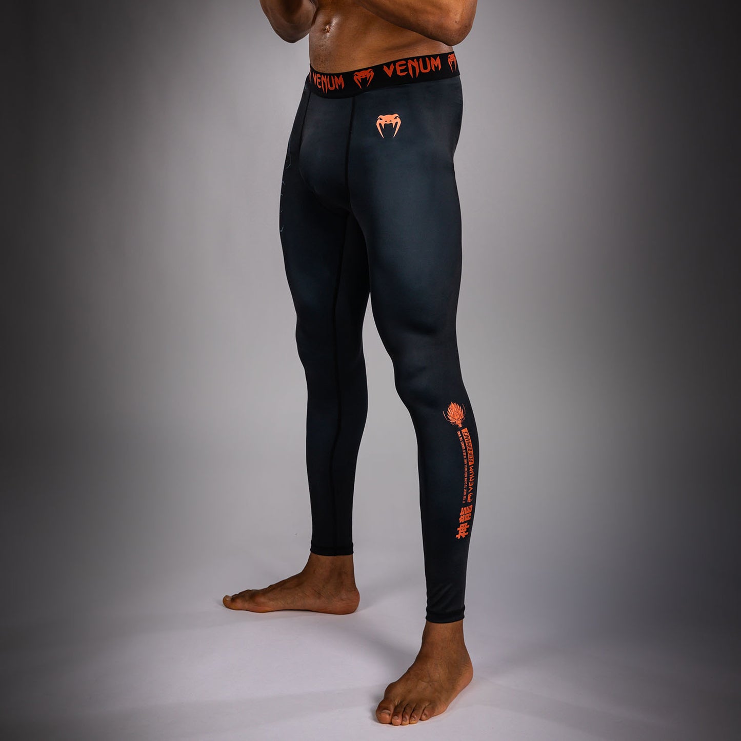 Venum Thunder Dragon Spats - Black/Grey/Copper  product-type_Compression Pants Venum