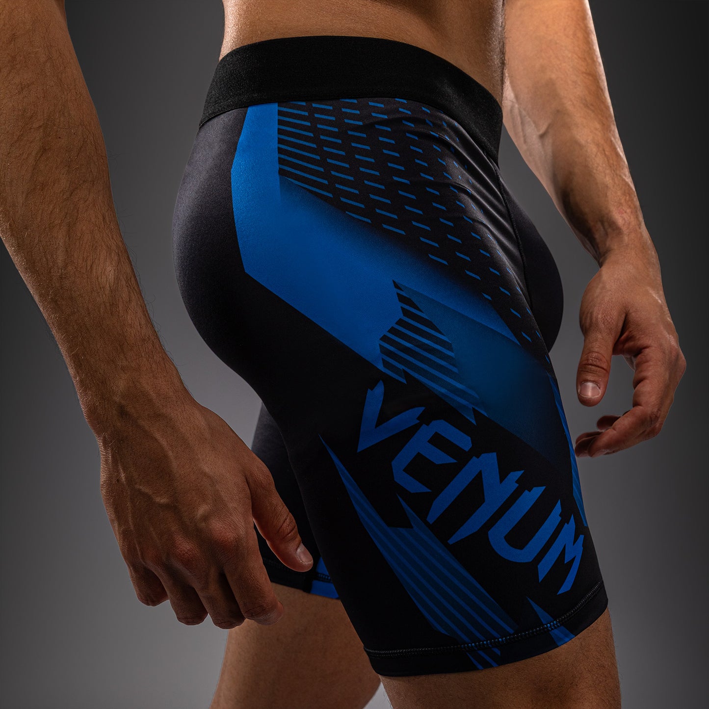 Venum No-Gi 6.0 Vale Tudo Shorts - Black/Blue  product-type_Compression shorts Venum