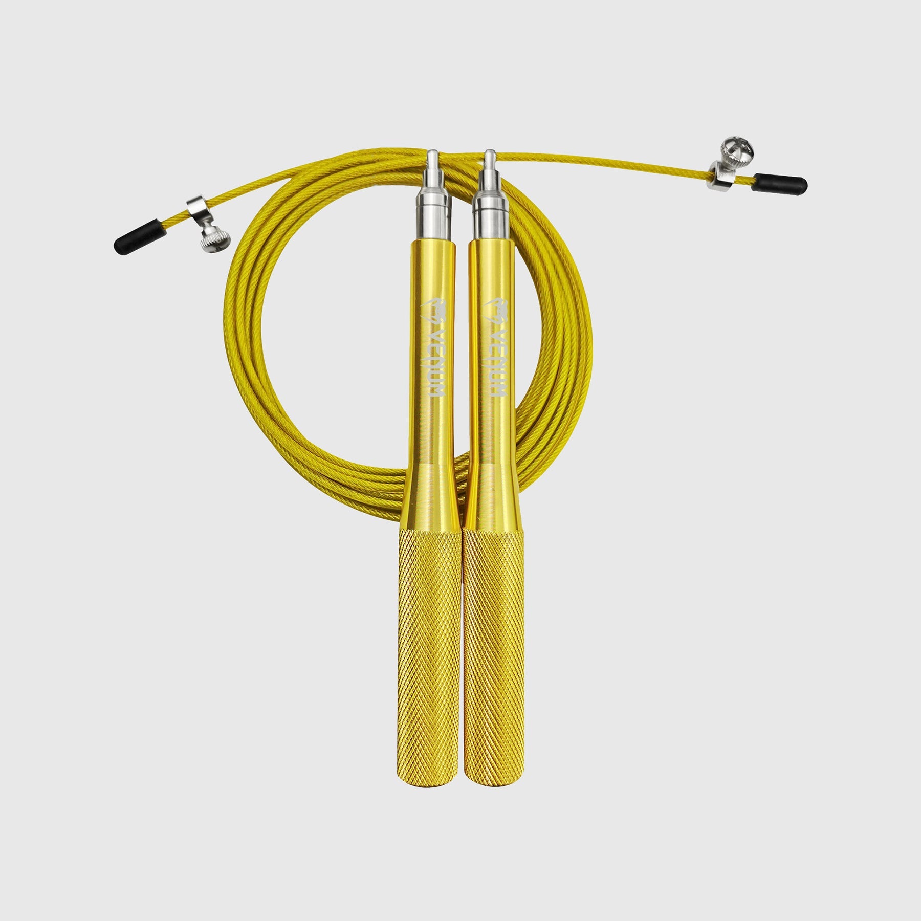 VENUM ジャンプロープ THUNDER EVO JUMP ROPE //縄跳び トレーニング用 大人用 ベアリング ジャンプロープ ボクシング フィットネス Venum Thunder Evo Jump Rope - Gold - Venum