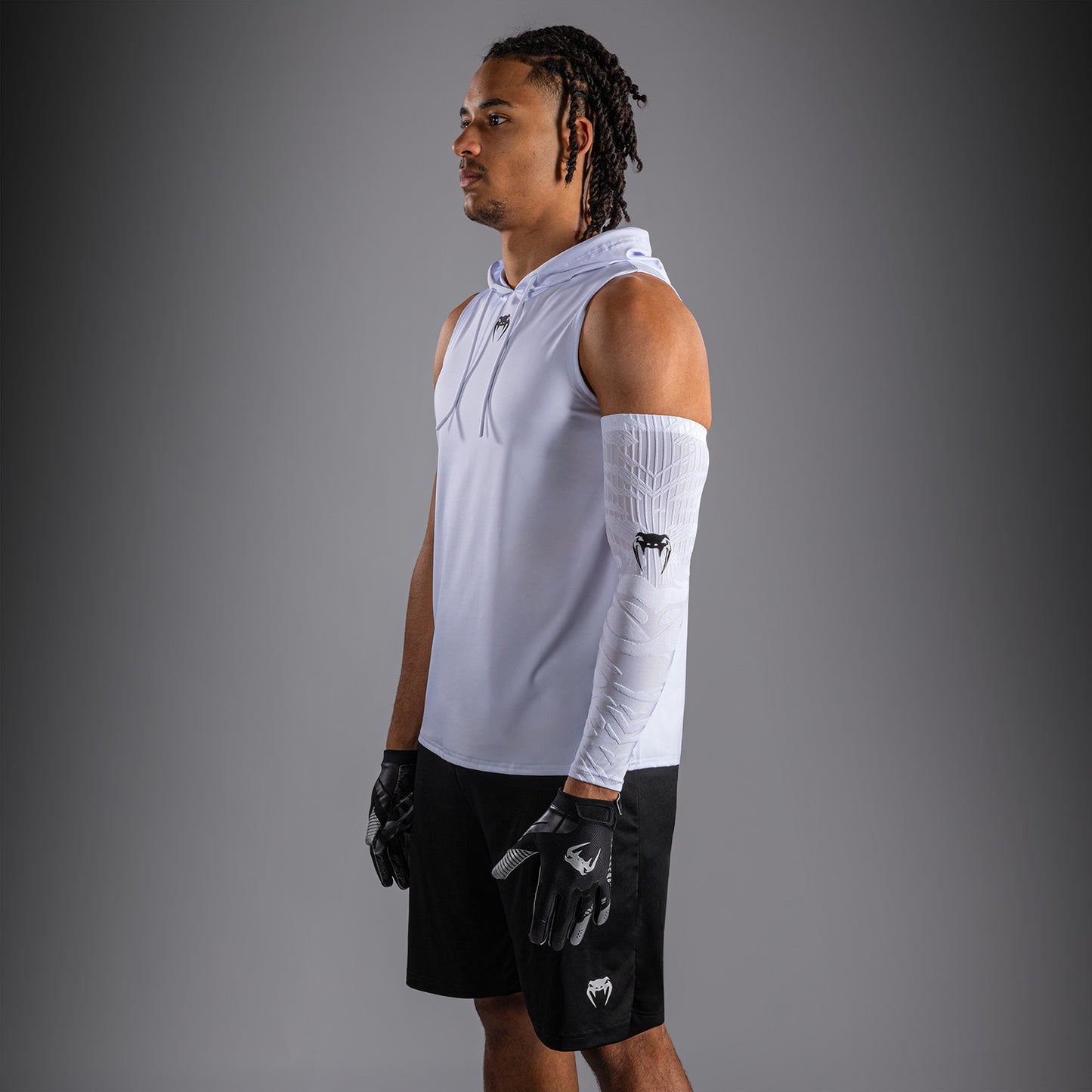 Venum Elite Sleeveless Dry-Tech Hoodie - White