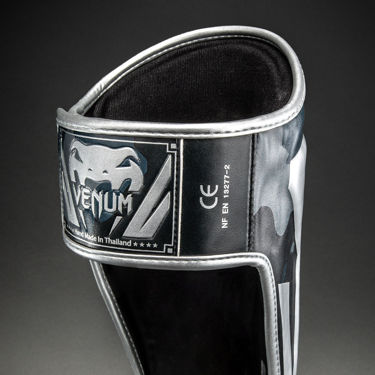 Venum Elite Camo Shin Guards - Dark Navy/Blue