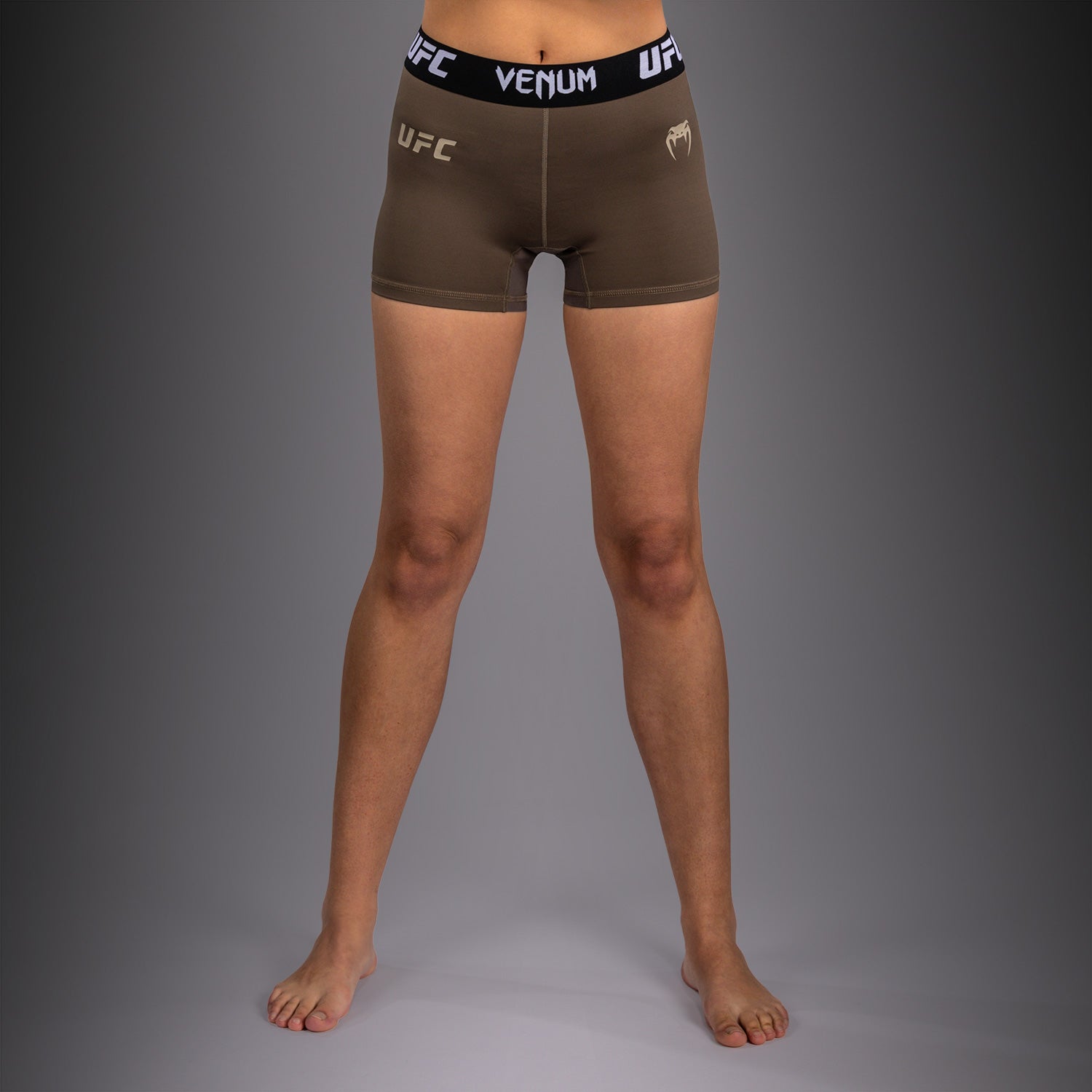 Venum UFC Unity by Venum Authentic Fight Week Women's Performance Vale Tudo Short - Brown  product-type_Compression shorts Venum