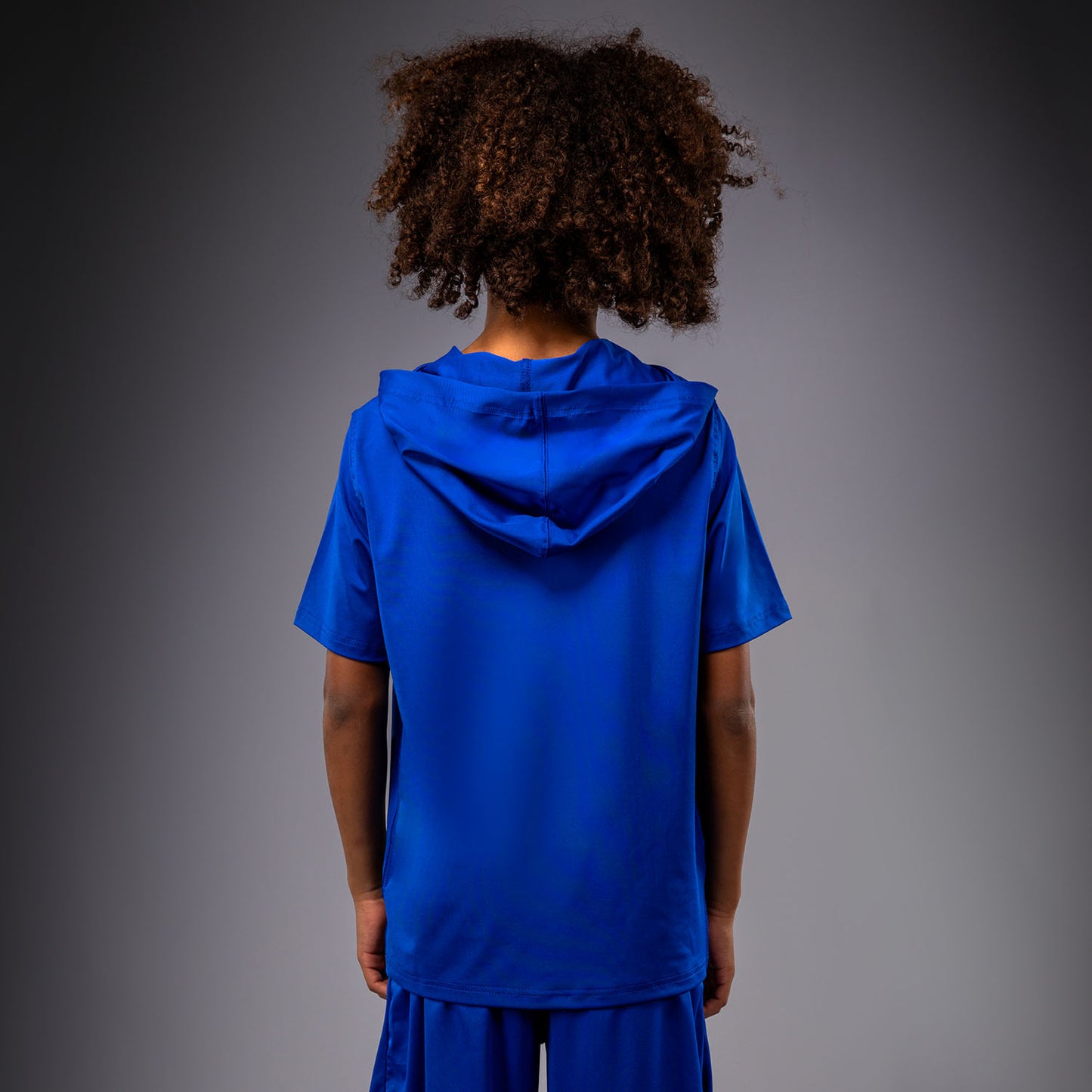 Venum Elite Kids Short Sleeve Dry-Tech Hoodie - Royal Blue