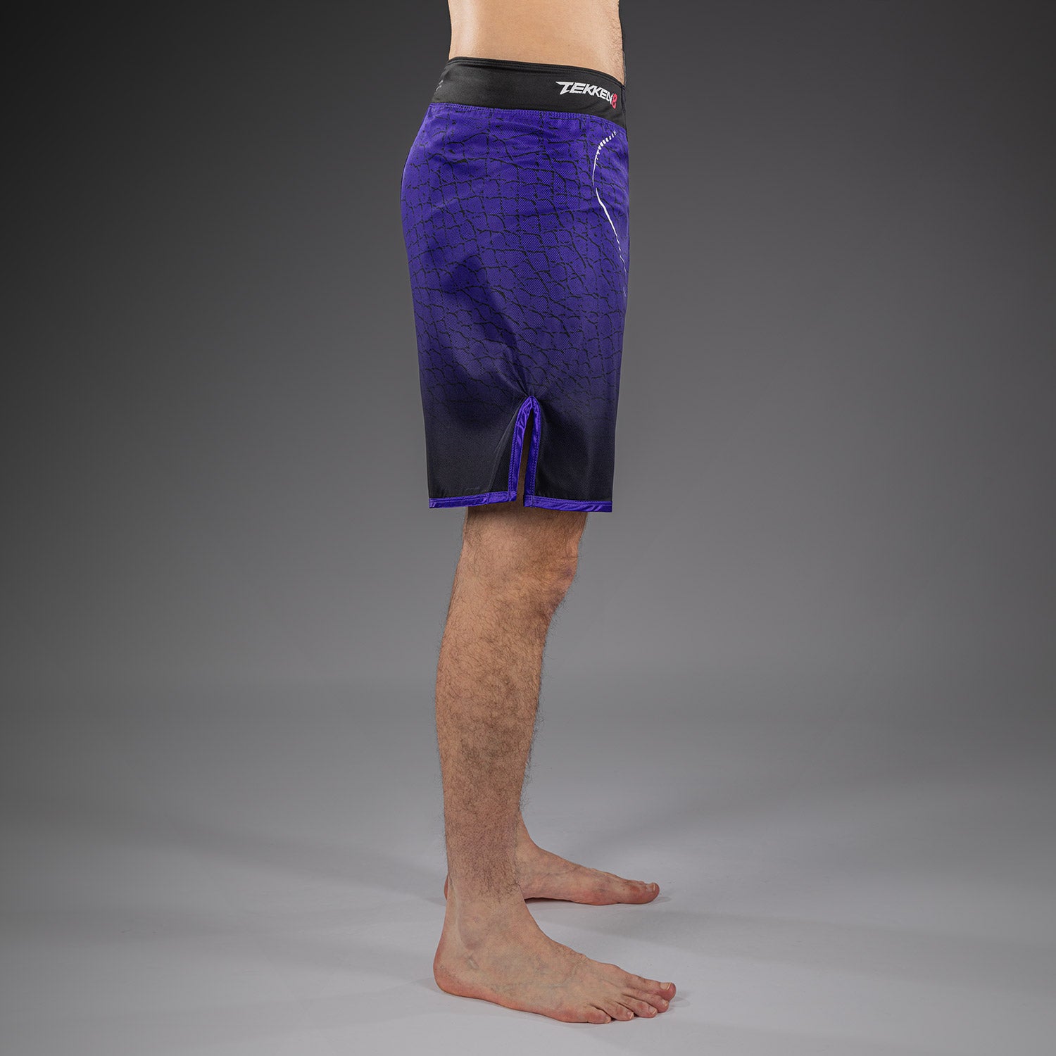 Venum x TEKKEN 8 Fight Shorts - Kazuya - Black/Purple - Venum