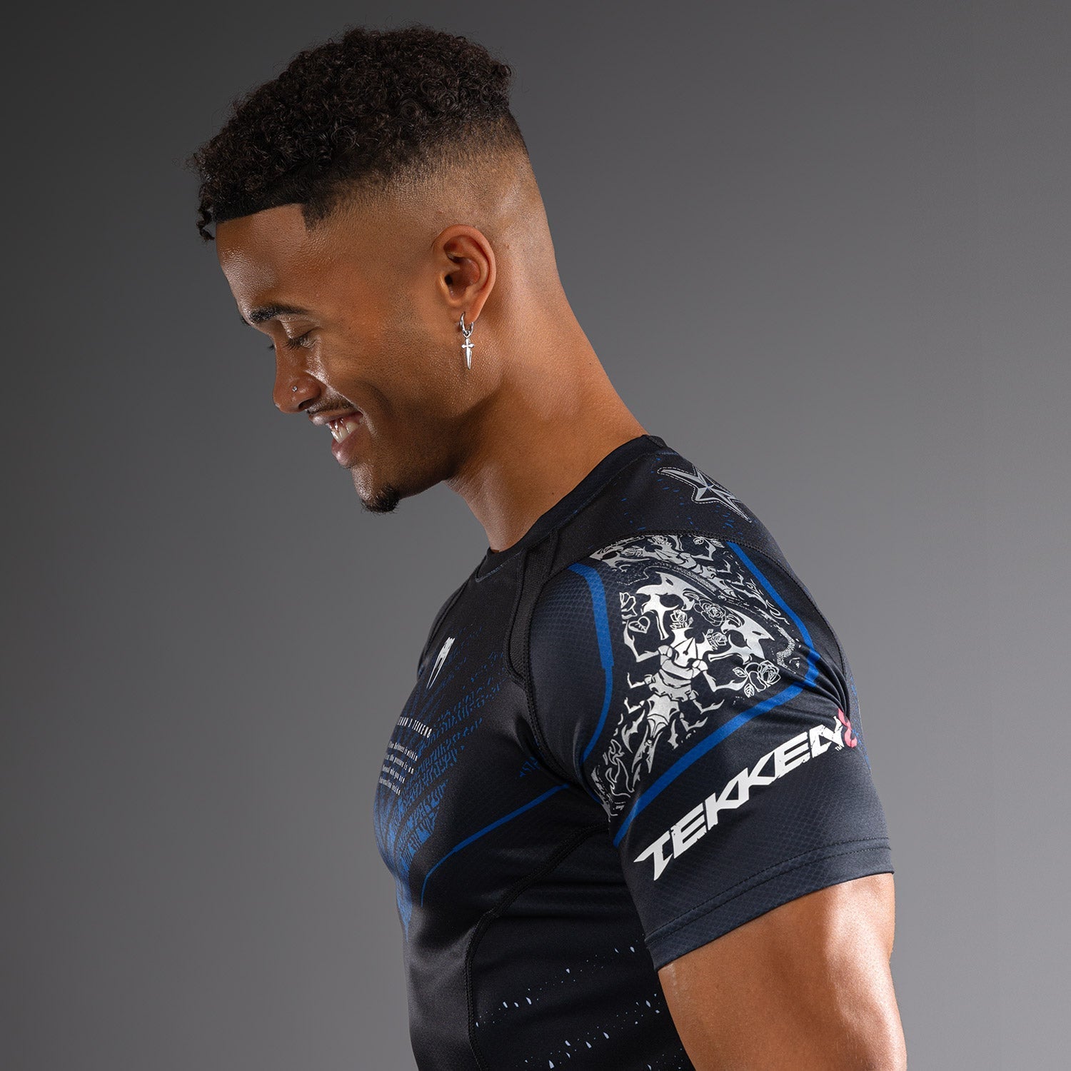 Venum x TEKKEN 8 - Paul Phoenix Rashguard - Black/Blue - Venum