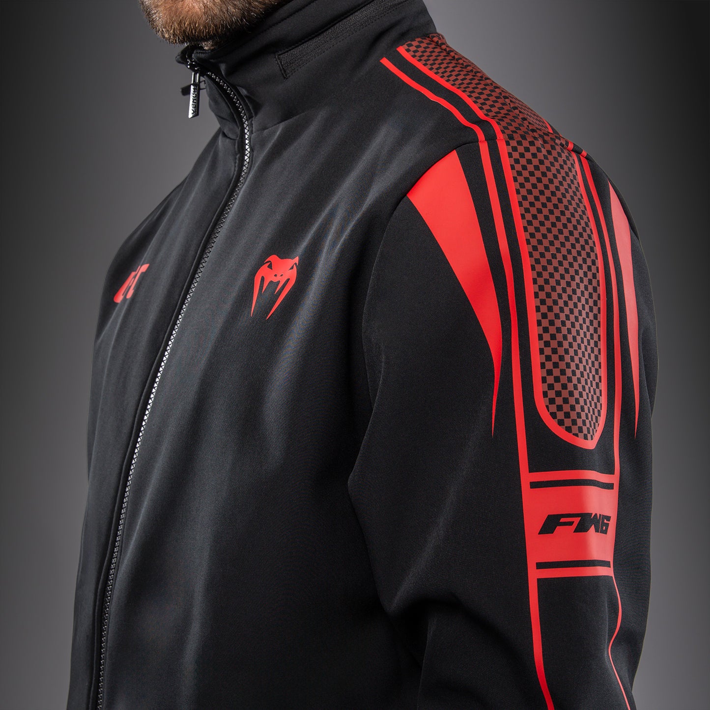 Venum UFC Unity by Venum Authentic Fight Week Men's Zip Hoodie - Black  product-type_Jackets Venum