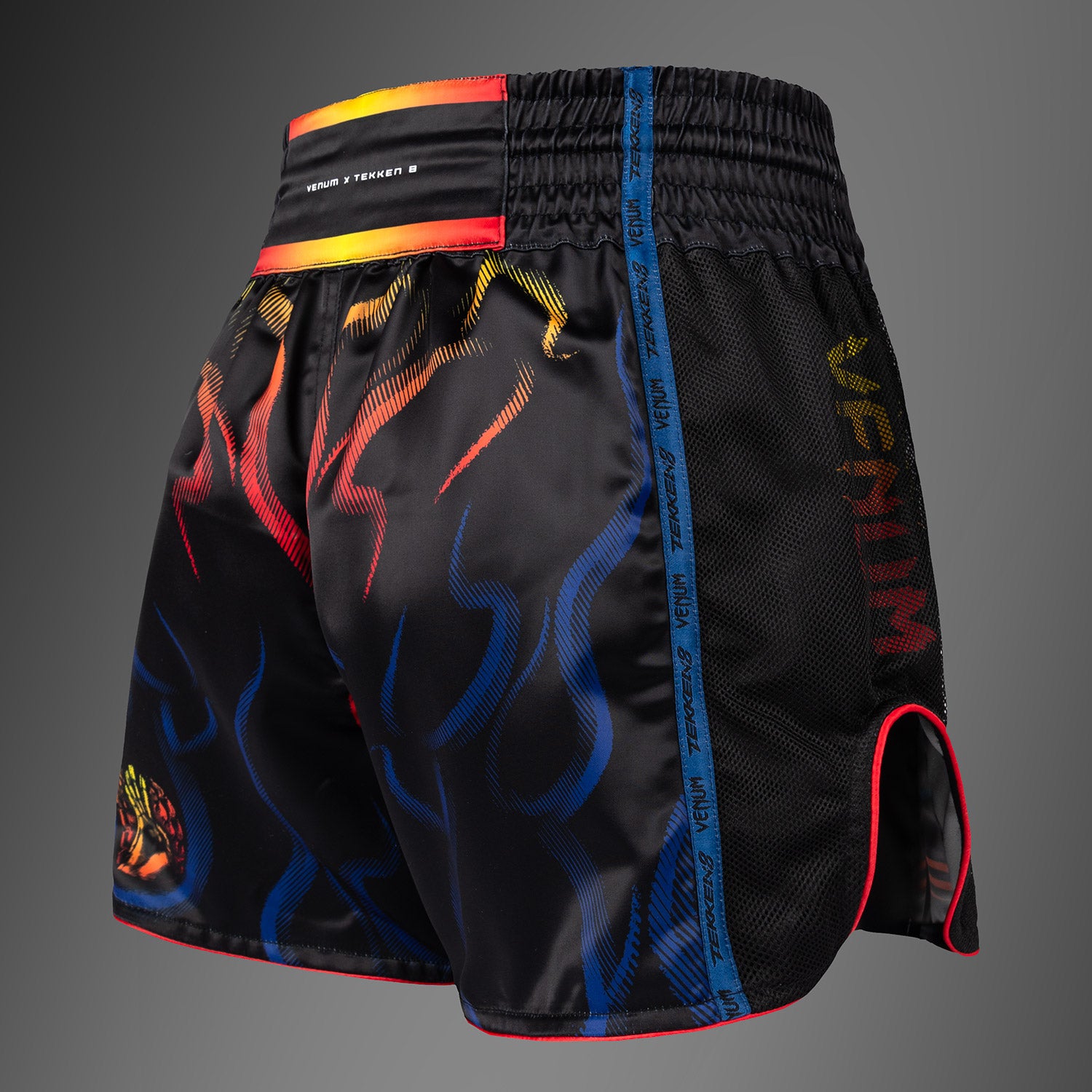 Venum x TEKKEN 8 Muay Thai Shorts - Yoshimitsu - Black/Orange - Venum