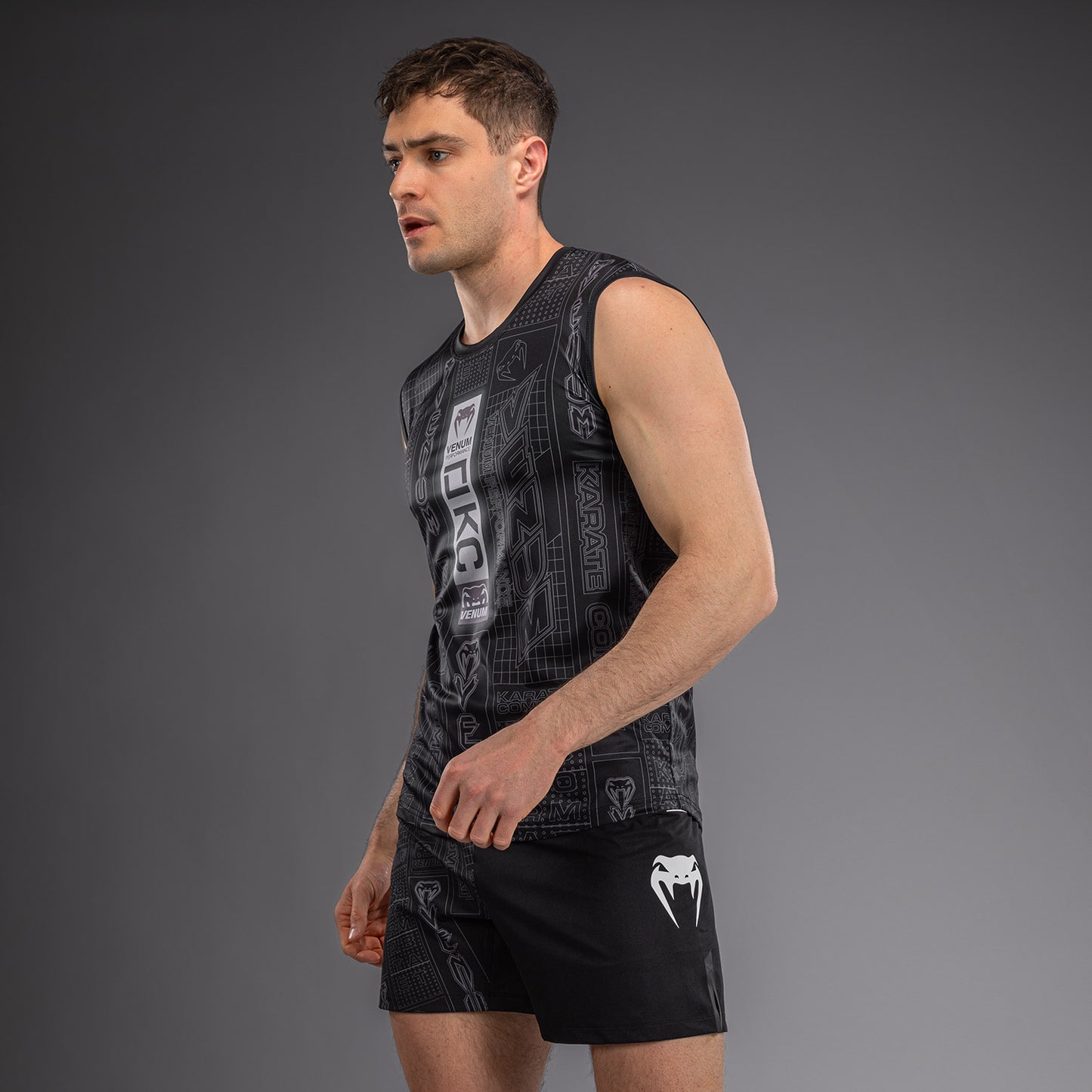 Karate Combat by Venum Dry-Tech Tank Top - Black/Grey