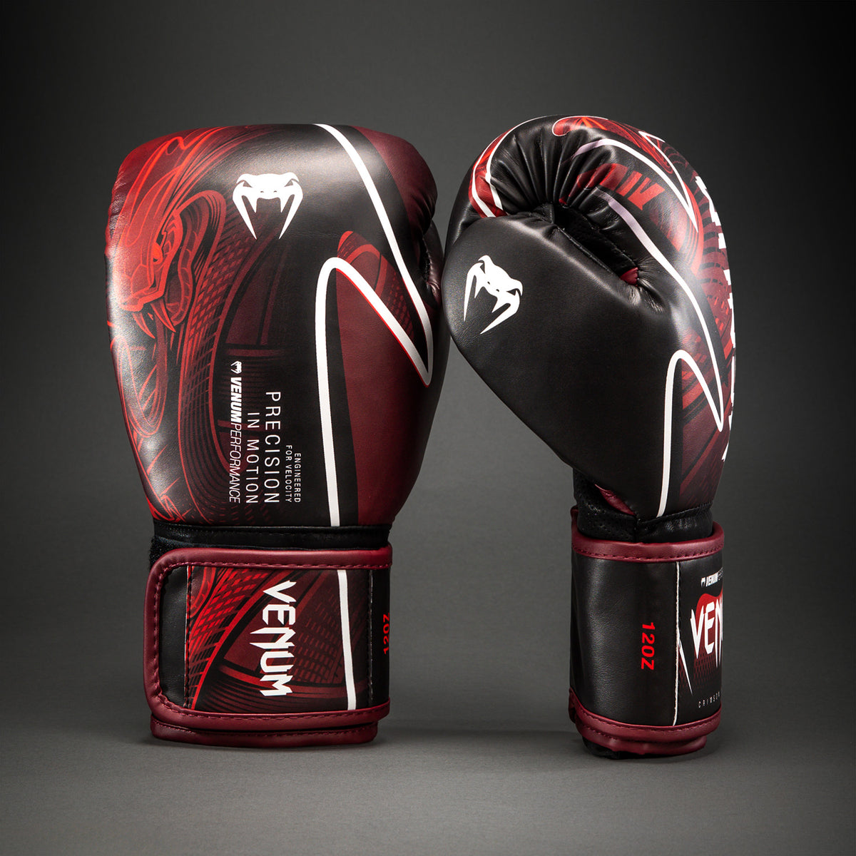 Venum Impact Crimson Viper 2.0 Boxing Gloves - Black/Red